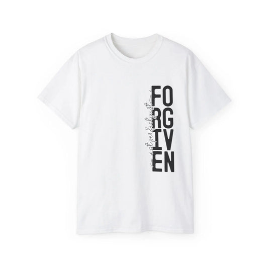 Forgiven Graphic Tee: Faith-Inspired Christian T-Shirt Rainbow Chaos Art Studio