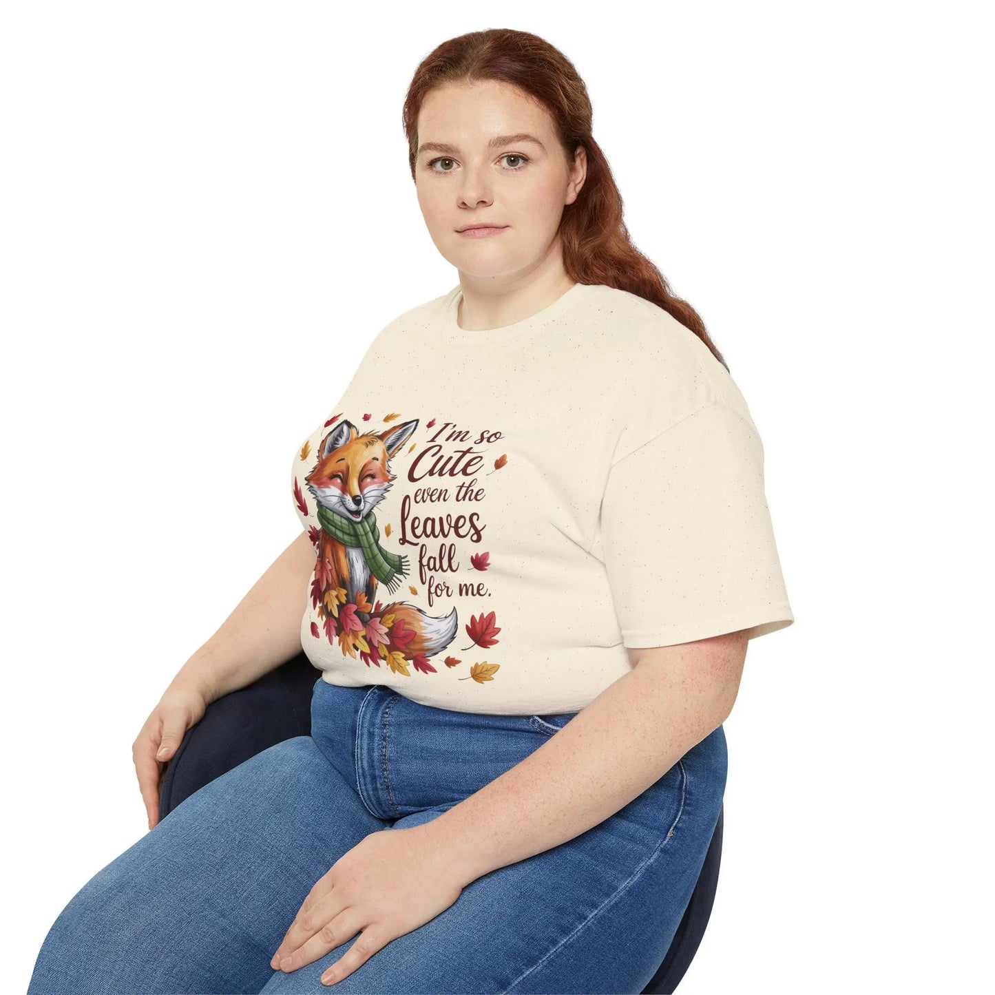 Cute Fox Fall Unisex Tee, Adorable Autumn T-Shirt for Kids and Adults, Perfect Gift for Birthdays, Halloween, Thanksgiving Rainbow Chaos Art Studio