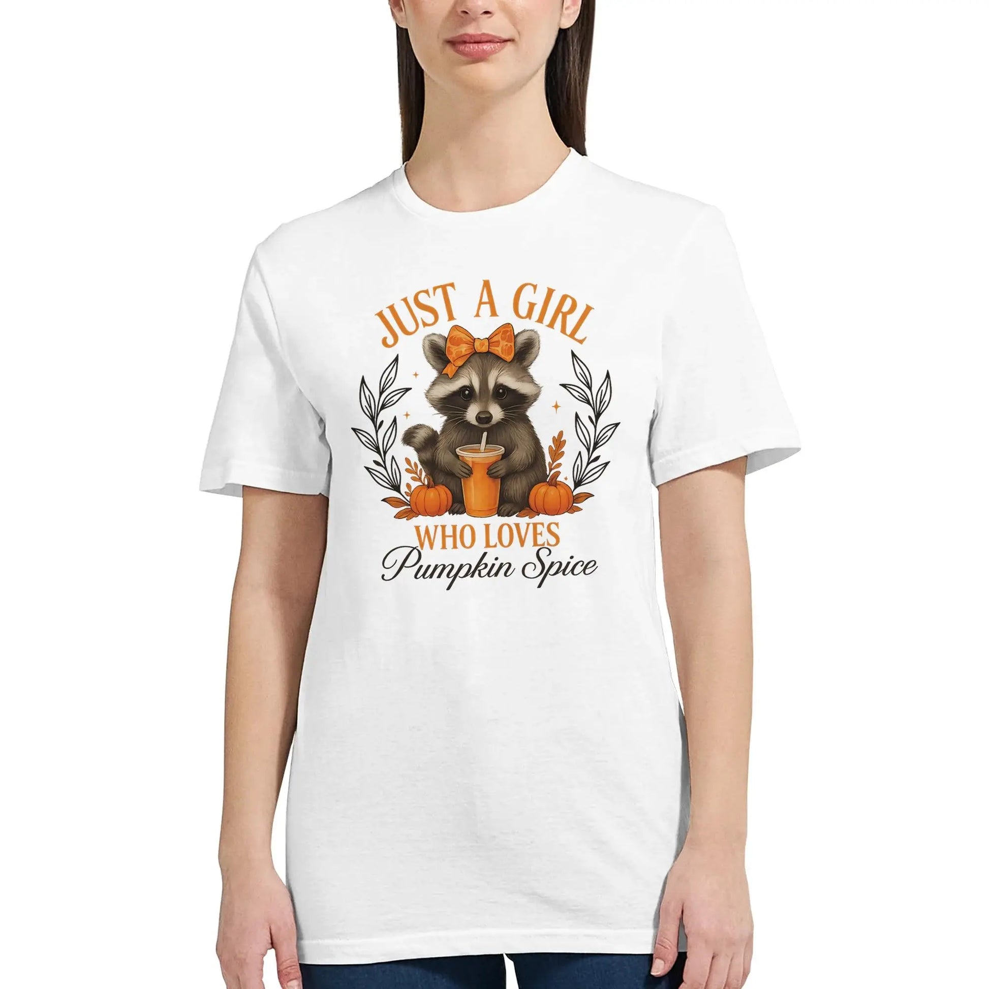 Fall-Themed T-Shirt: Cozy Autumn Apparel - Women's Ring Spun Cotton Rainbow Chaos Art Studio