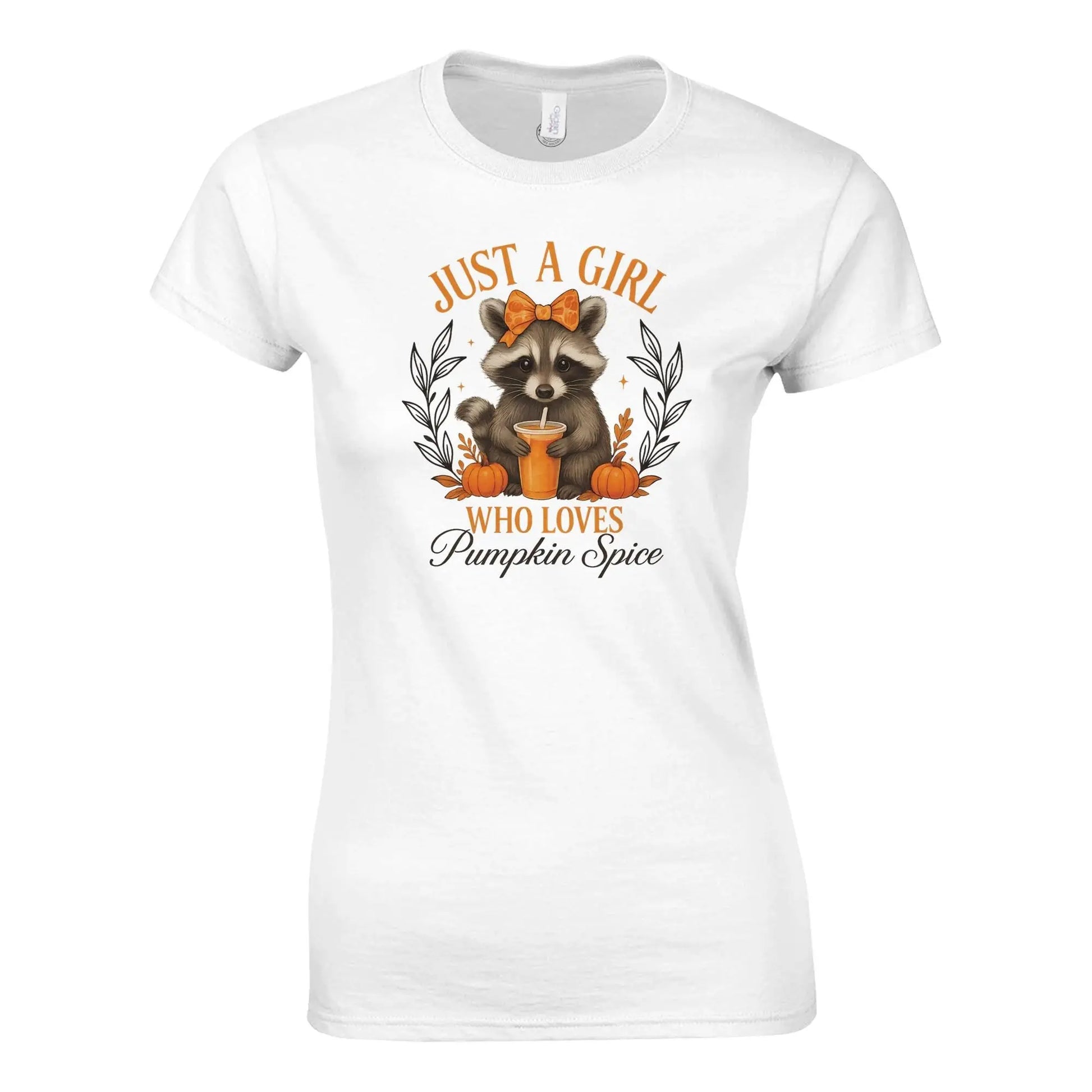 Fall-Themed T-Shirt: Cozy Autumn Apparel - Women's Ring Spun Cotton Rainbow Chaos Art Studio