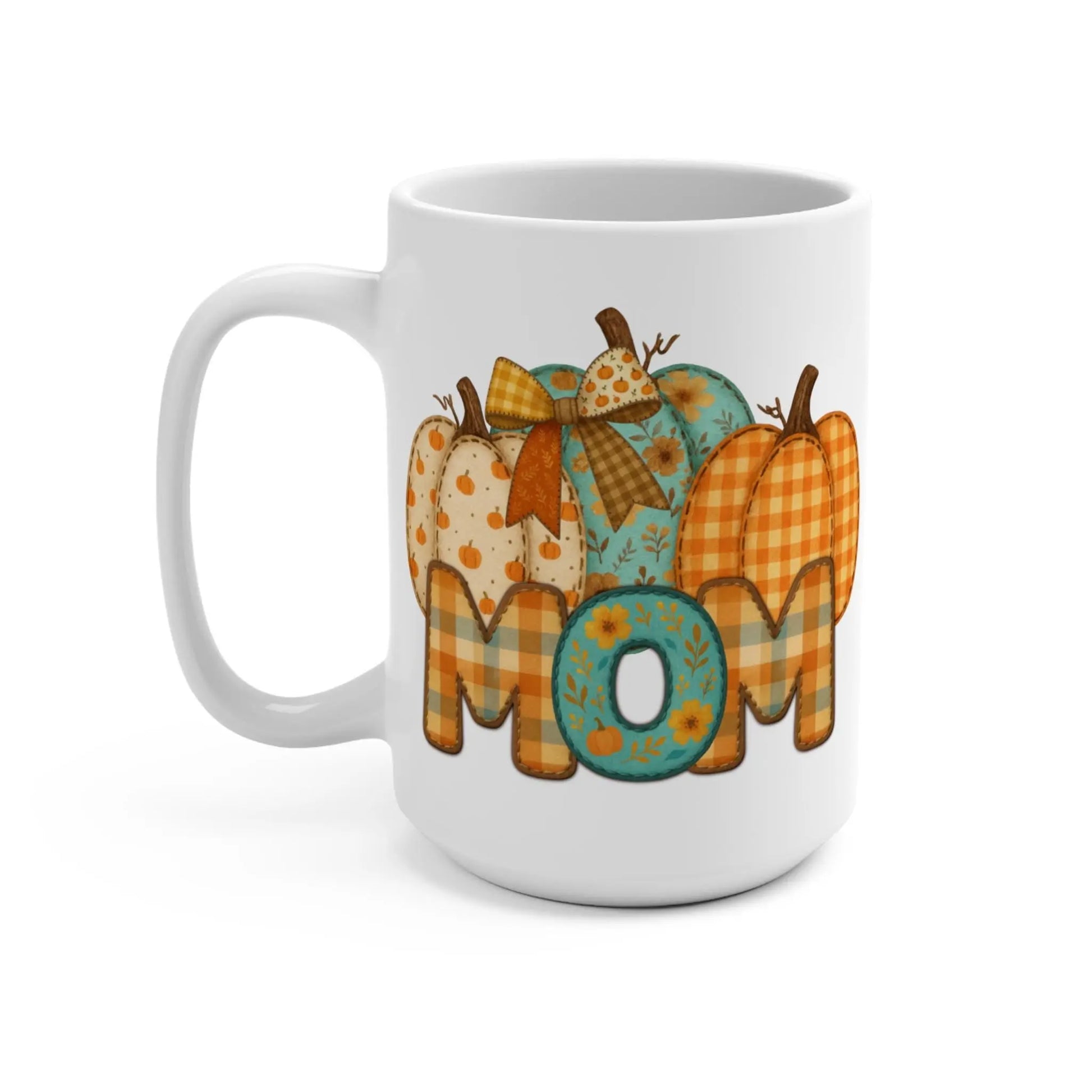 Fall Pumpkin Mug: Cozy Autumn Coffee Cup, Thanksgiving Gift Rainbow Chaos Art Studio