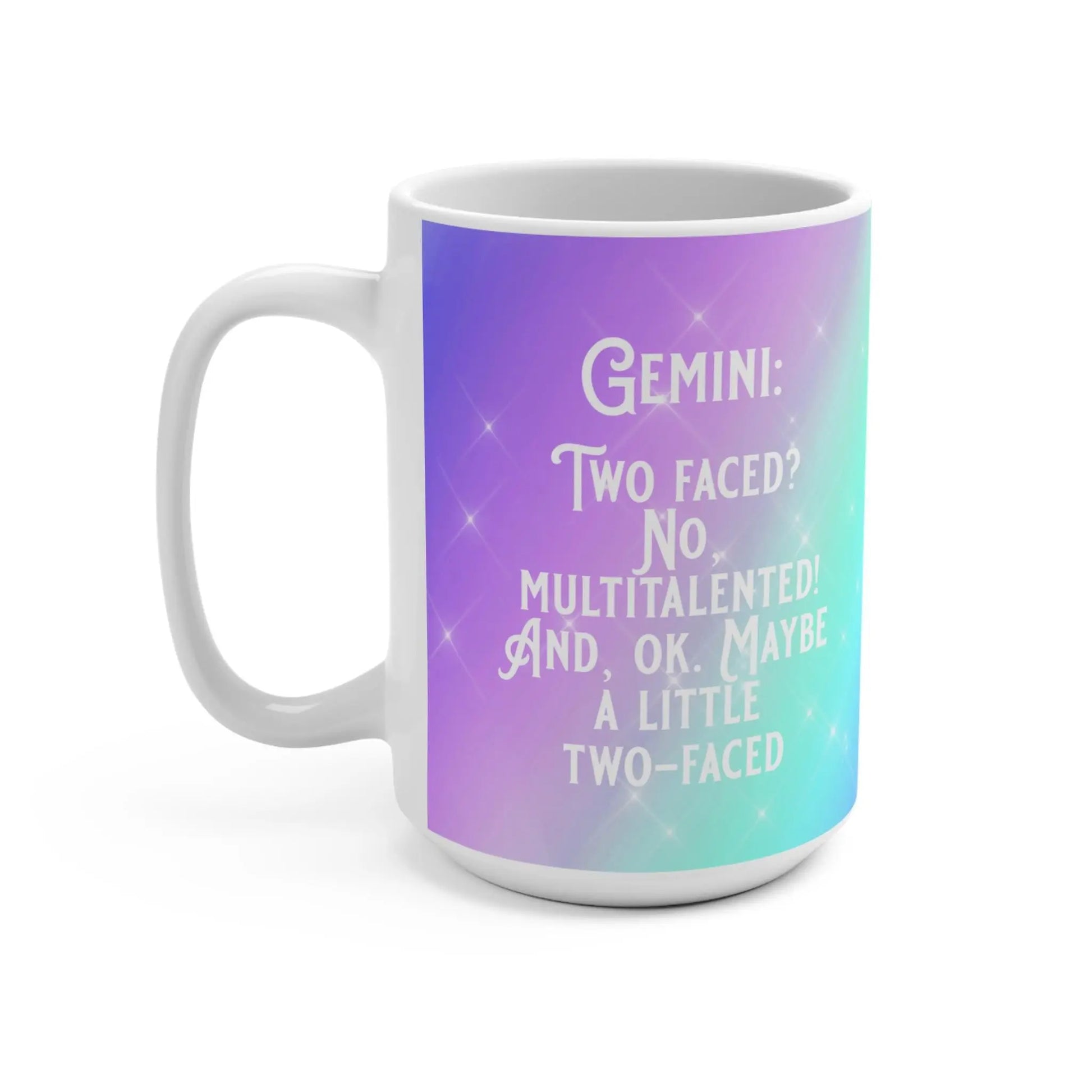 GEMINI - Zodiac Gnome Mug, Gemini, Cute Coffee Cup, Horoscope Tea Mug, Unique Gift Idea, Birthday Present, Astrology Drinkware Rainbow Chaos Art Studio