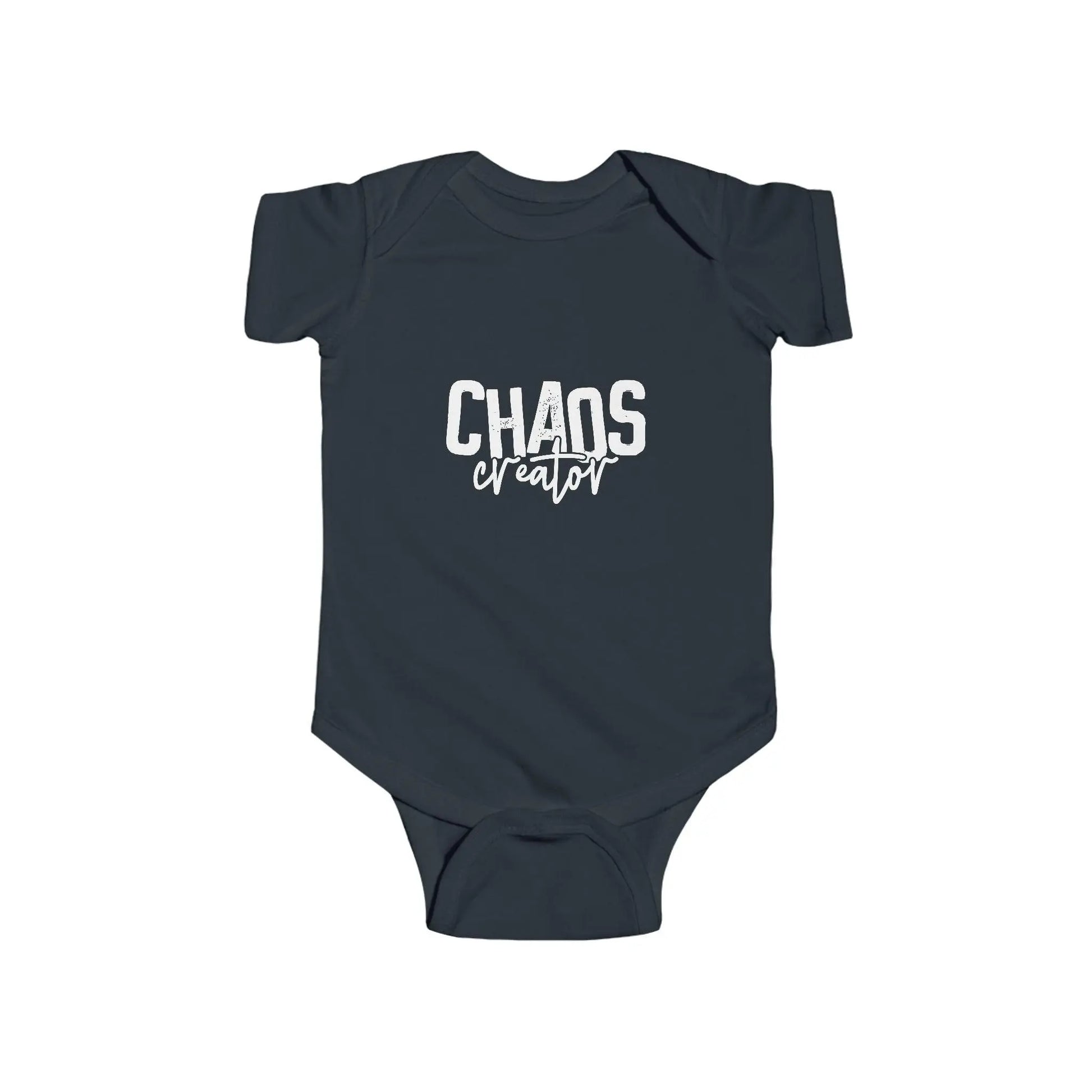 Chaos Creator Baby Bodysuit: Funny Newborn Onesie Rainbow Chaos Art Studio
