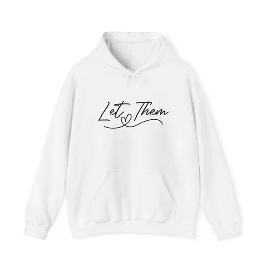 Inspirational "Let Them Shine" Hoodie: Unisex Cotton-Blend Sweatshirt Rainbow Chaos Art Studio