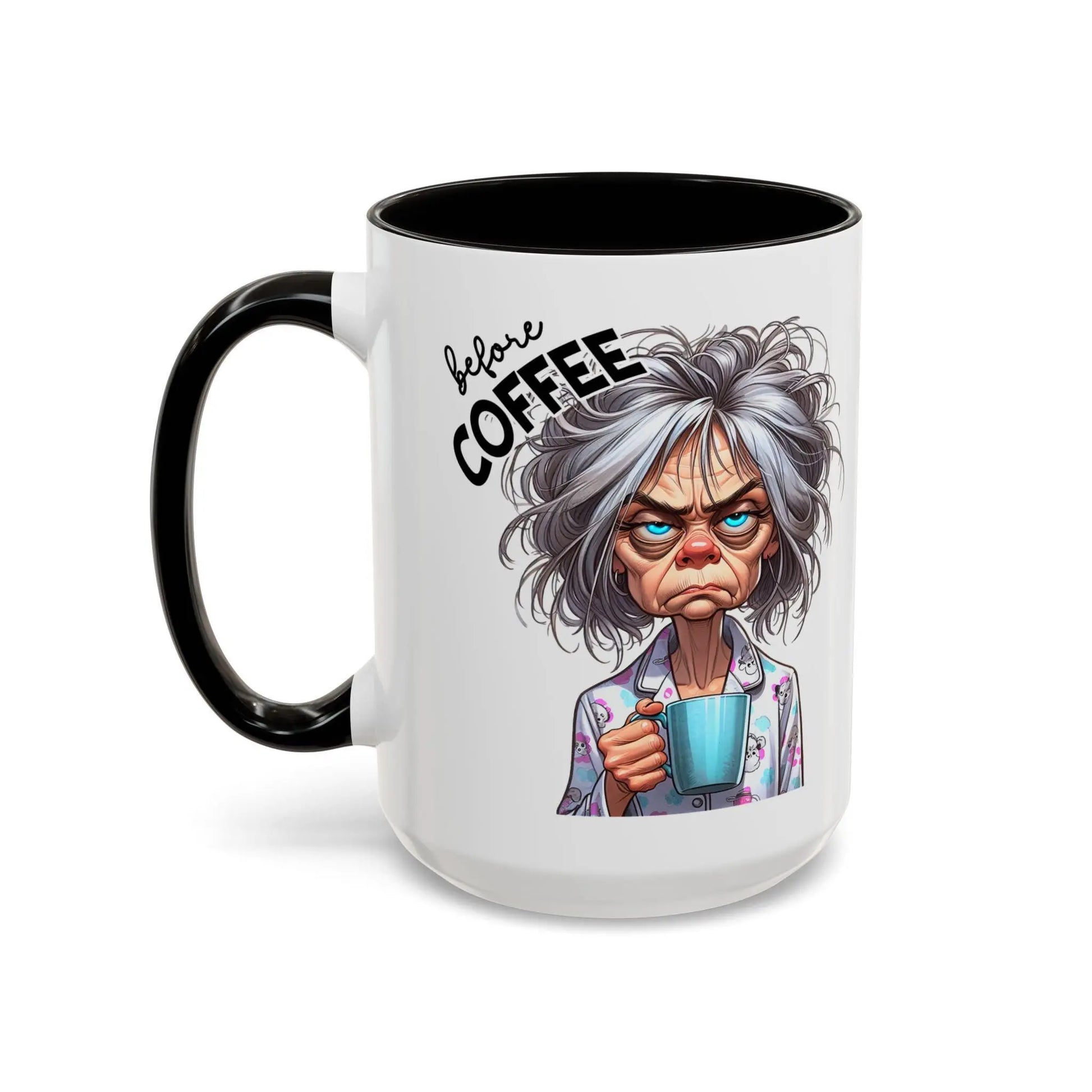 Fully Caffeinated Coffee Mug: Fun & Colorful Ceramic Cup Rainbow Chaos Art Studio