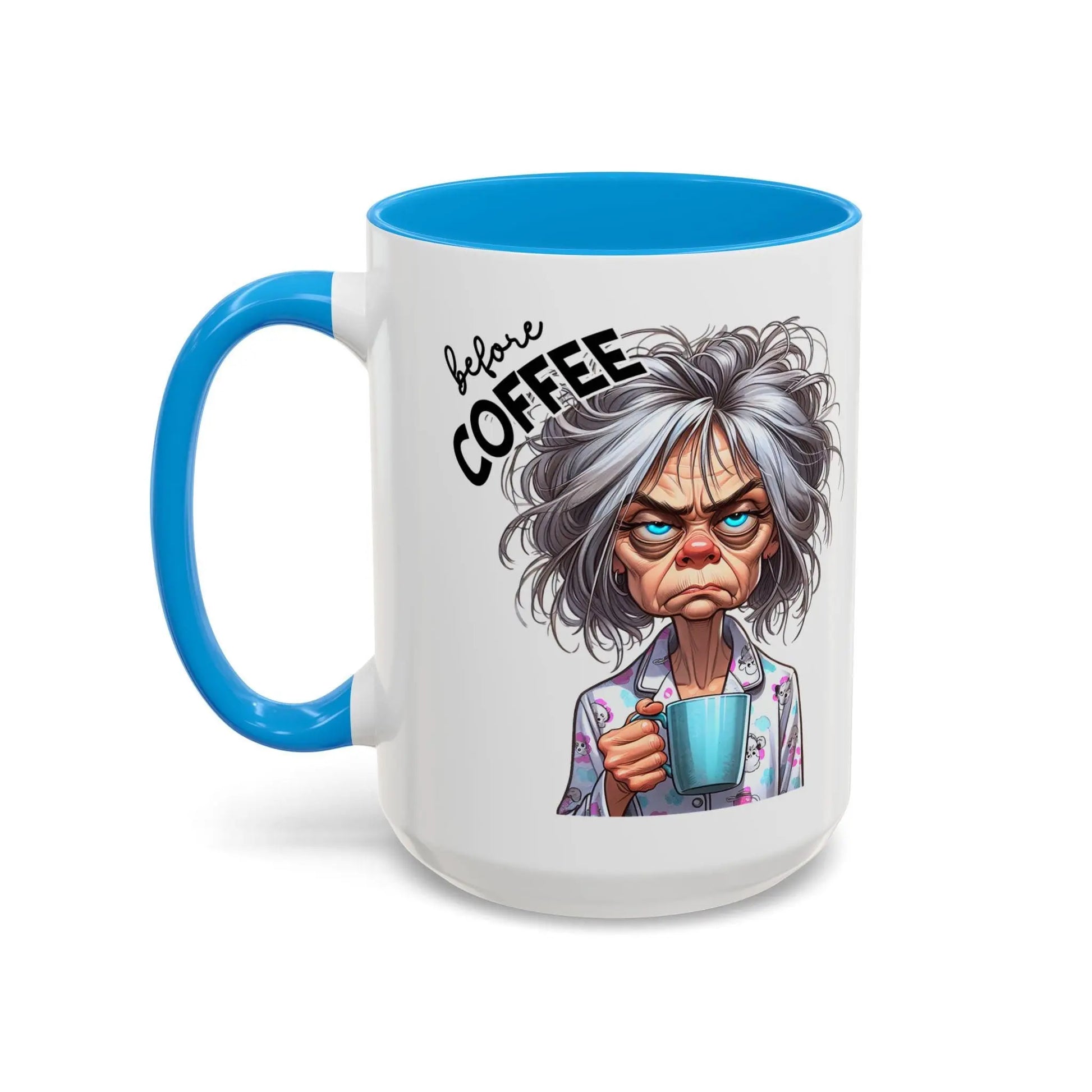 Fully Caffeinated Coffee Mug: Fun & Colorful Ceramic Cup Rainbow Chaos Art Studio