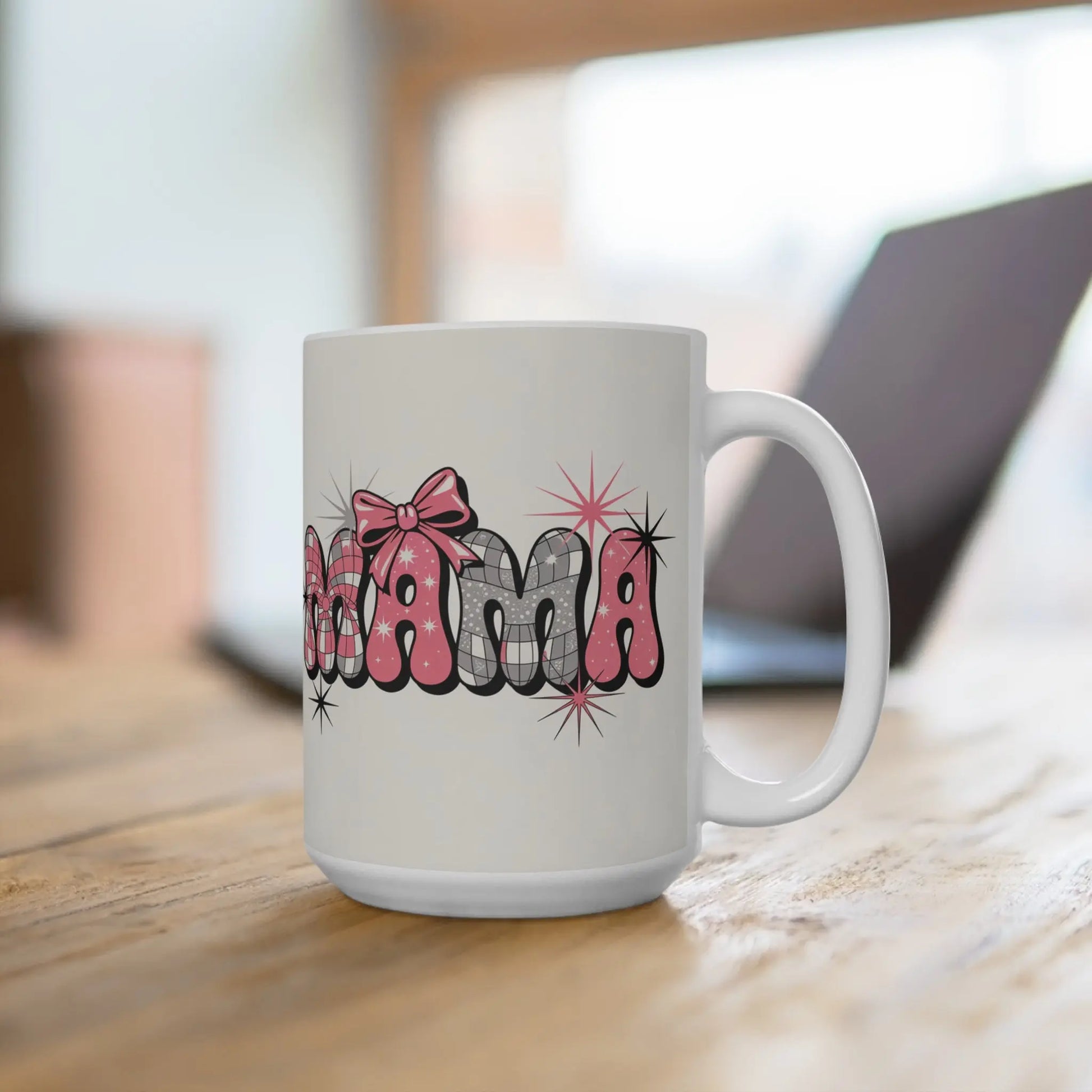 Charming Mama Mug - Perfect Gift for Moms, Mother's Day, Birthdays, Cozy Coffee Moments, Fun Desk Accessory, Kitchen Decor Printify