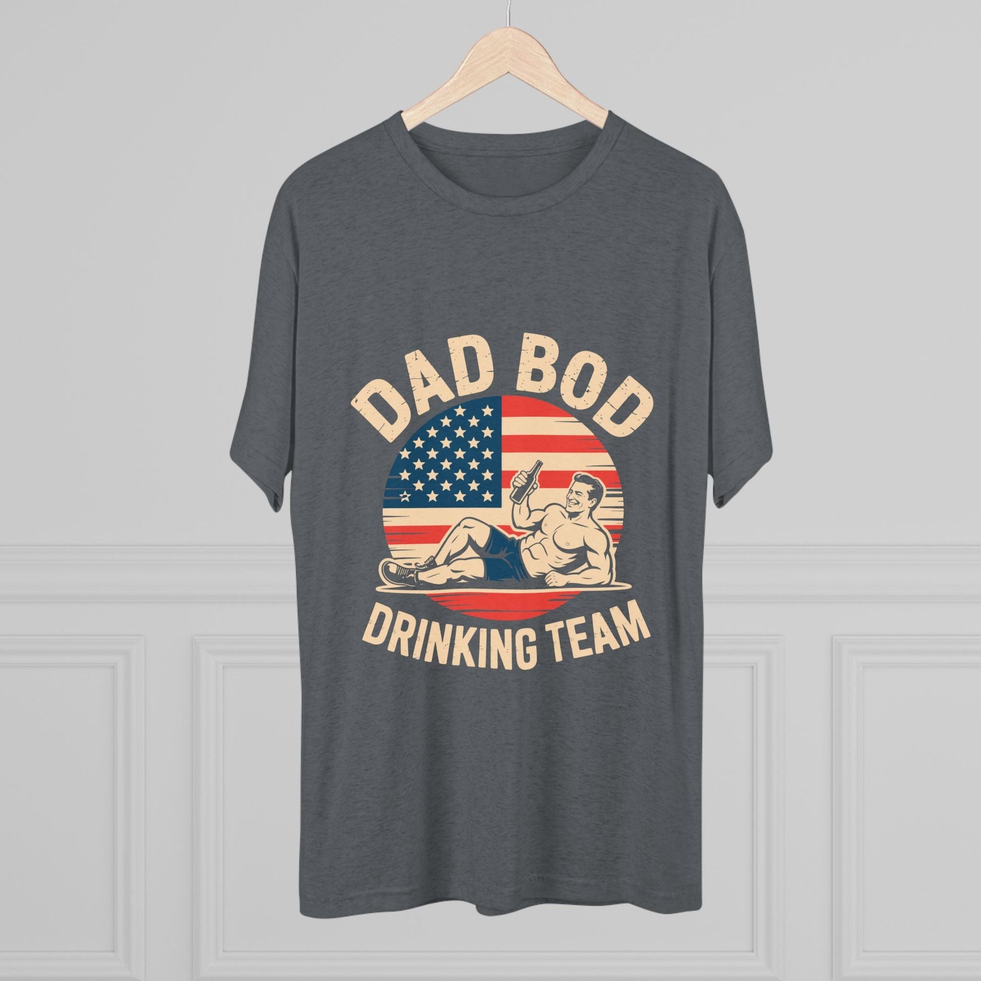 Dad Bod Drinking Team Tee, Funny Graphic T-Shirt for Dads, Gift for Dads, Father's Day, Casual Wear, Gifts for Him Printify