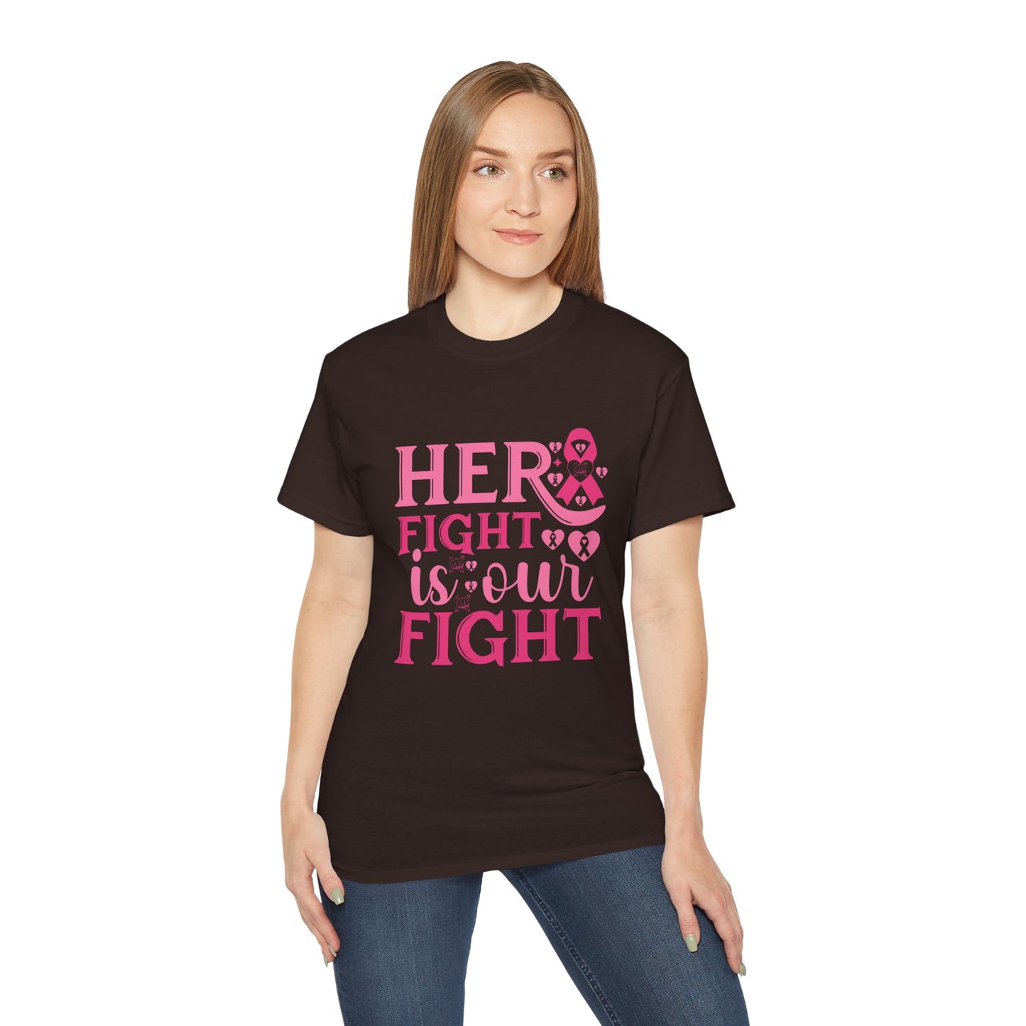 Empowering Fight Against Breast Cancer Tee, Awareness Shirt, Gift for Survivors, Motivational Top, Breast Cancer Support Apparel