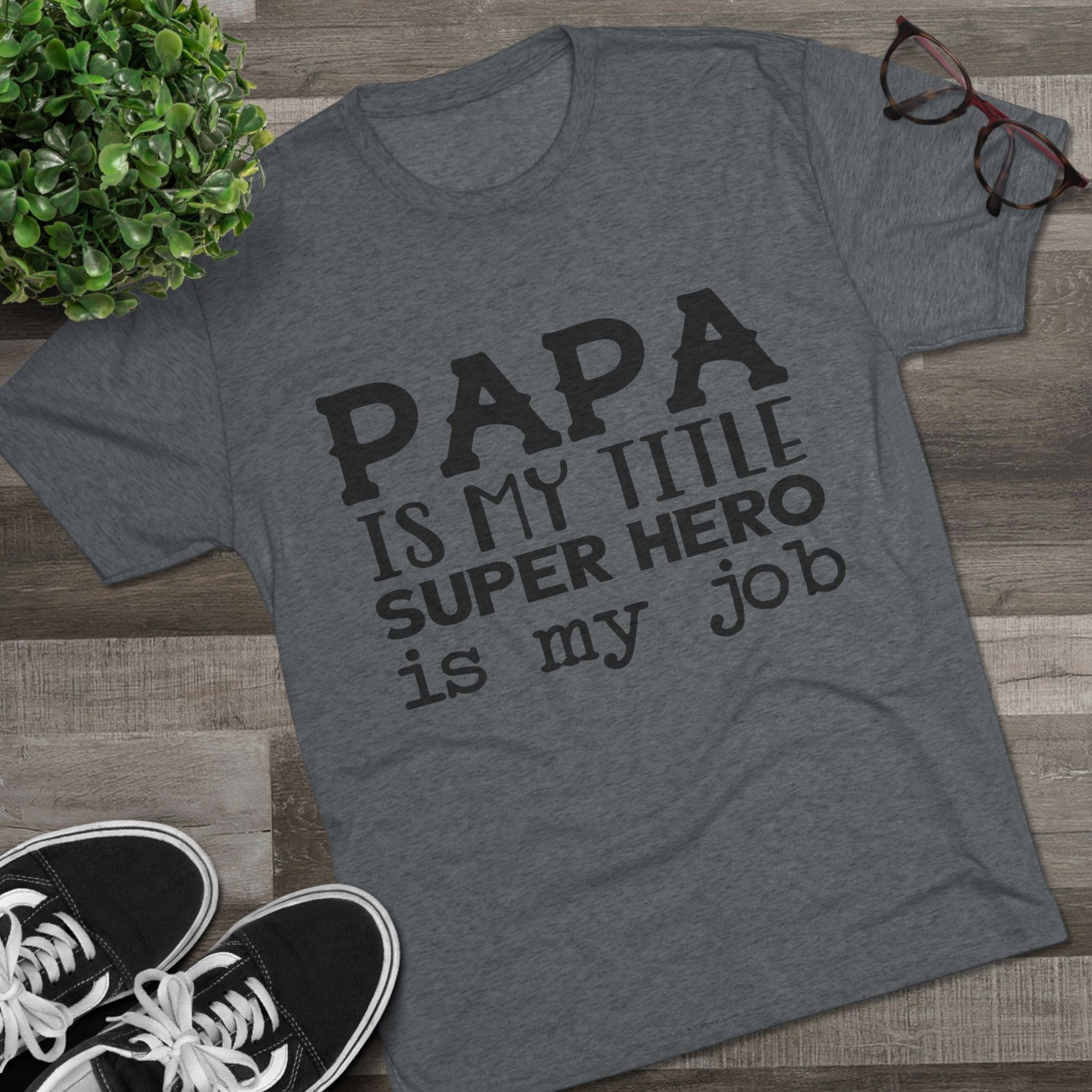 Superhero Dad Crew Tee | Gift for Father’s Day, Birthday, Dad's Night Out, Unisex Graphic Shirt, Casual Wear, Parenting Humor Printify