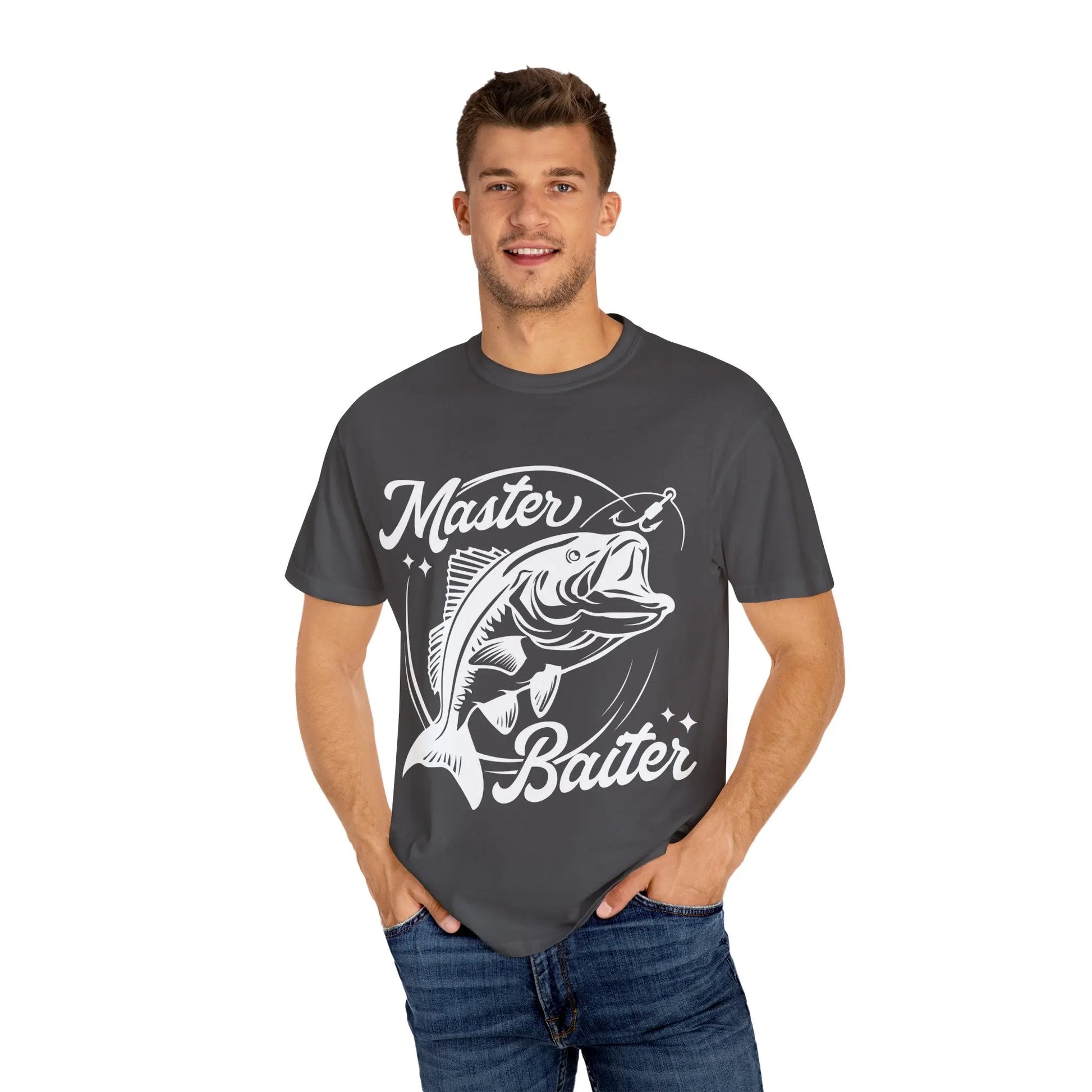 Master Baiter Unisex Garment-Dyed T-shirt, Fishing Shirt, Humor Tee, Casual Wear, Gift for Anglers, Outdoor Enthusiast Apparel Printify