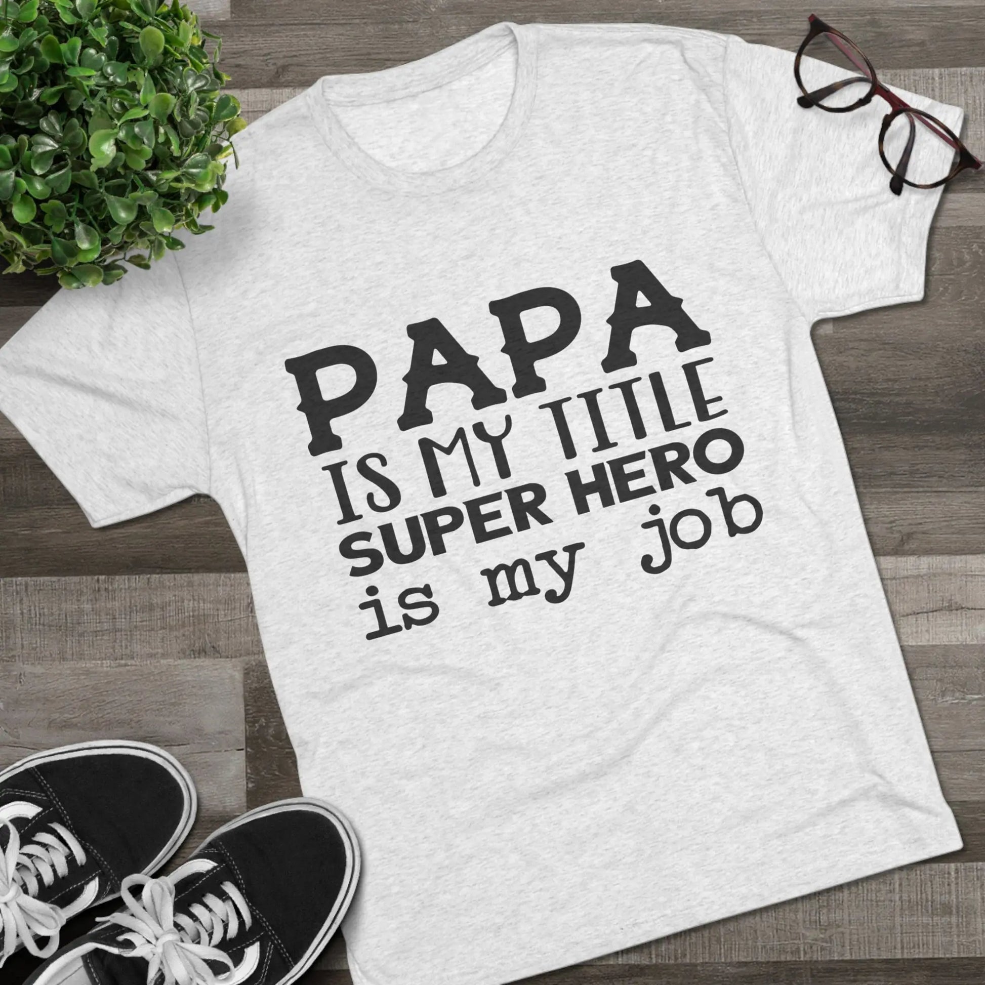 Superhero Dad Crew Tee | Gift for Father’s Day, Birthday, Dad's Night Out, Unisex Graphic Shirt, Casual Wear, Parenting Humor Printify