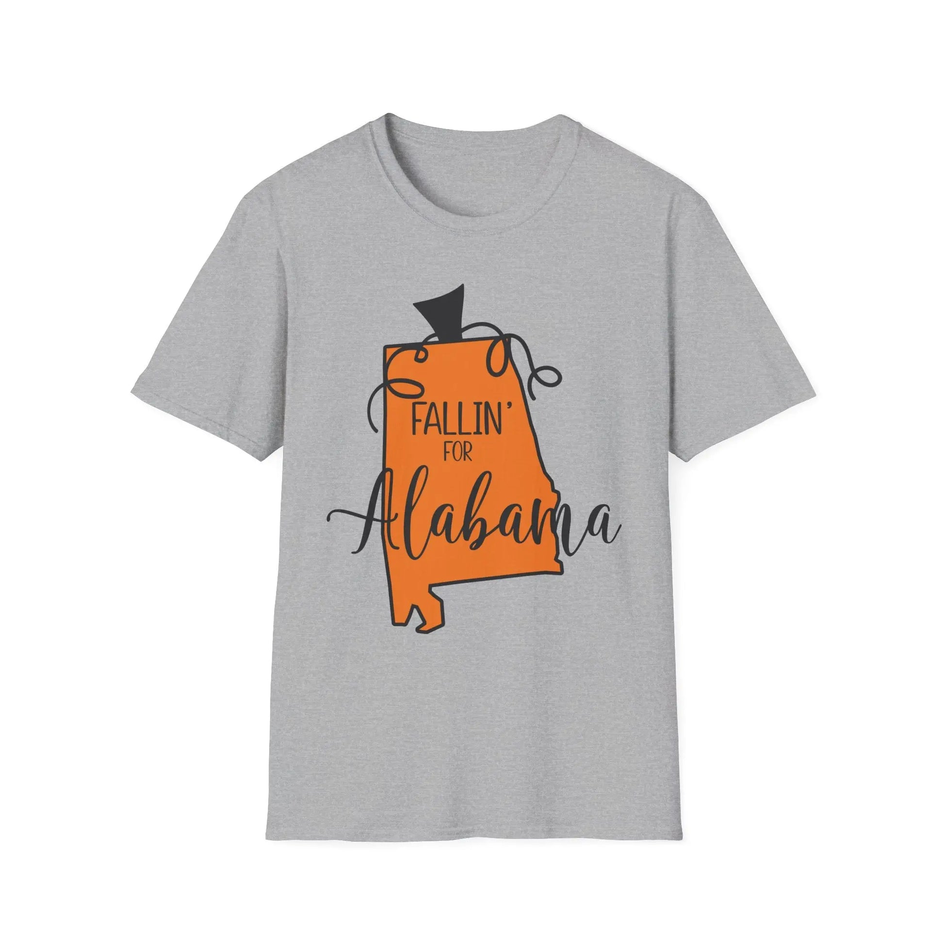 Fallin' for Alabama Unisex T-Shirt - Cozy Southern Vibe, Perfect for Autumn, Alabama Pride, Casual Wear, Gift Idea Printify