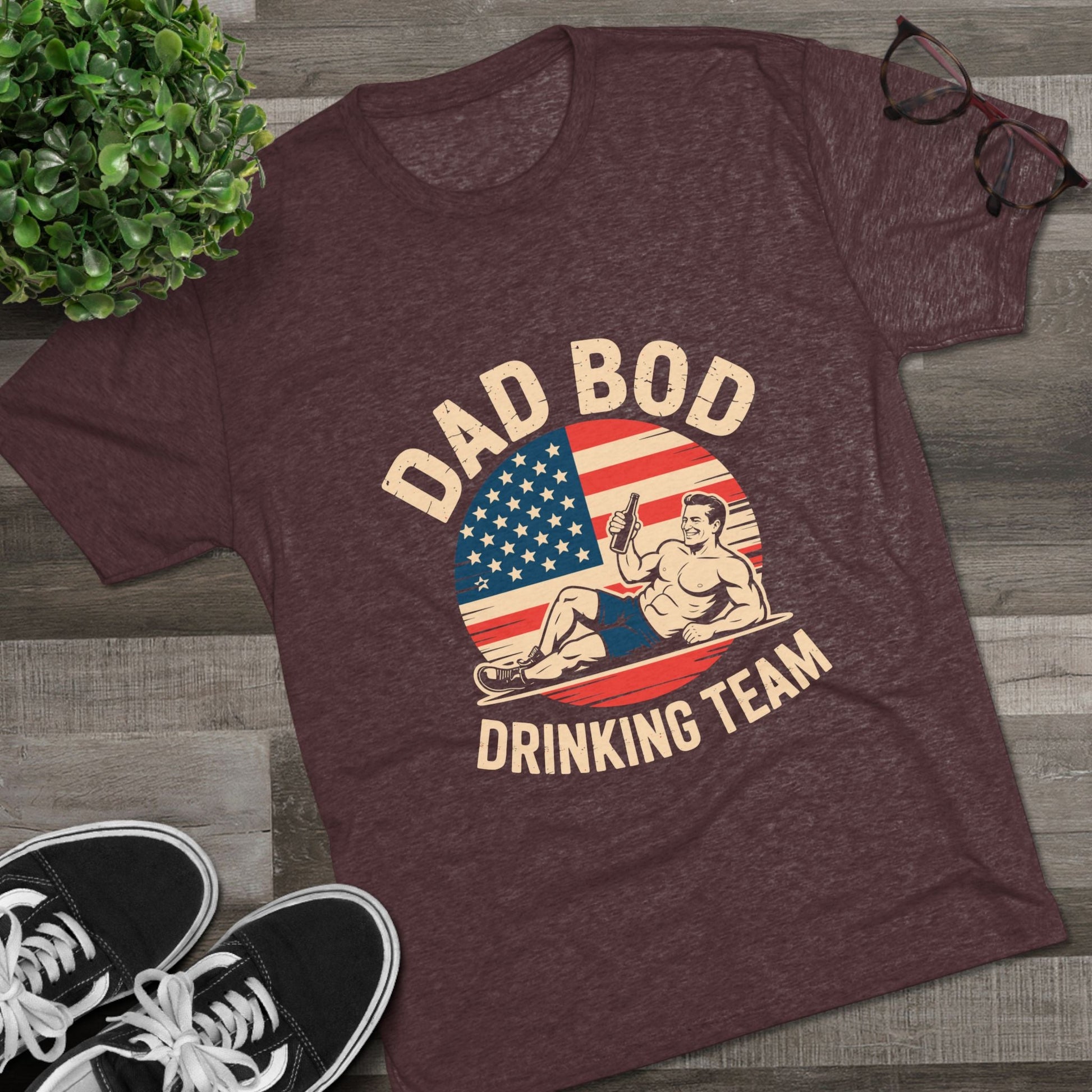 Dad Bod Drinking Team Tee, Funny Graphic T-Shirt for Dads, Gift for Dads, Father's Day, Casual Wear, Gifts for Him Printify