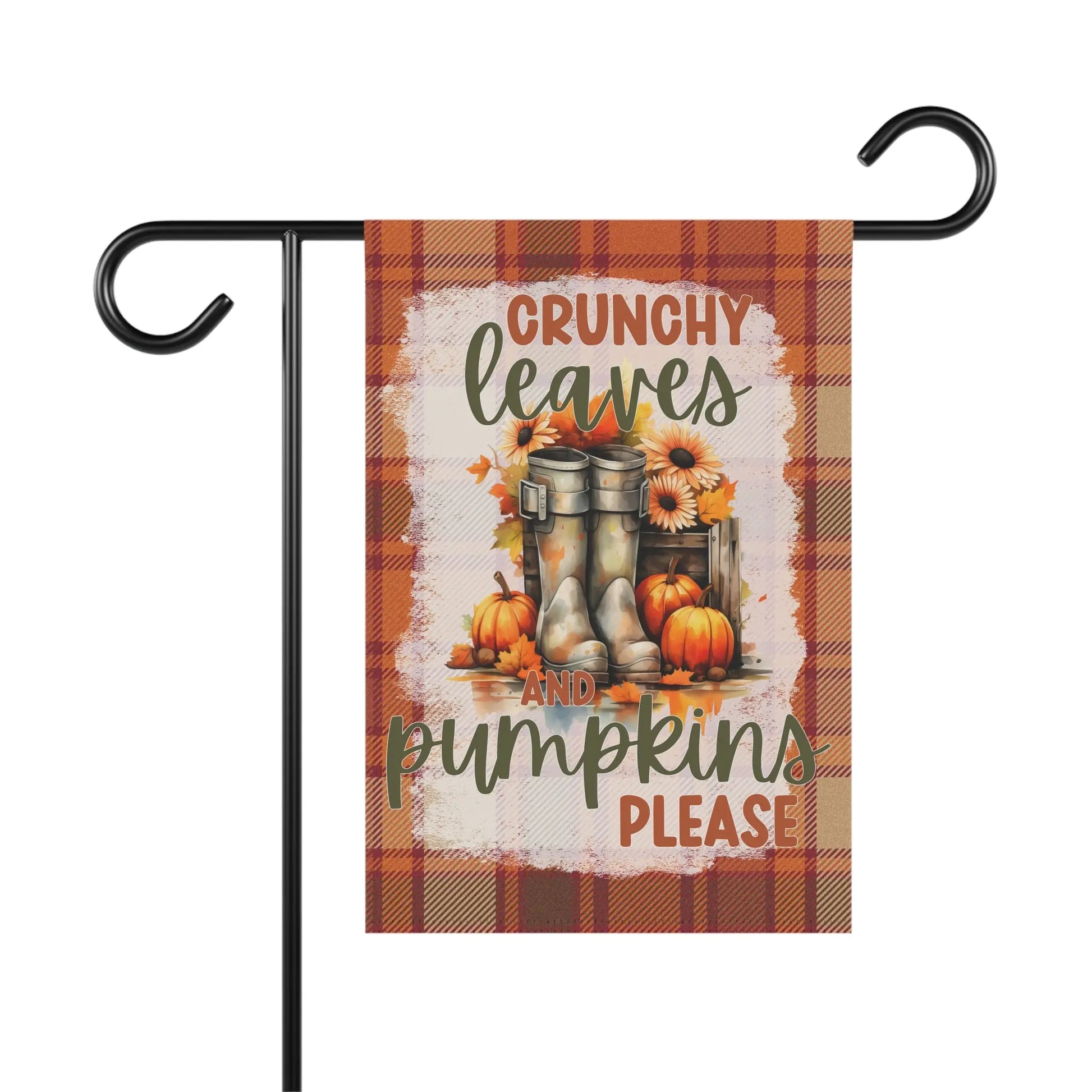 Autumn Garden Banner, Fall Decor Flag, Pumpkin Welcome Sign, Outdoor Seasonal Banner, Thanksgiving Yard Decoration Printify