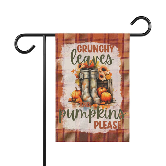 Autumn Garden Banner, Fall Decor Flag, Pumpkin Welcome Sign, Outdoor Seasonal Banner, Thanksgiving Yard Decoration Printify
