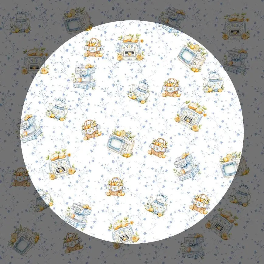 Coquette Summer Kitchen Seamless Patterns Bundle | INSTANT DOWNLOAD | Digital Paper | DIY Crafts | Cute Coquette Bows | Sunny Yellow Rainbow Chaos Art Studio