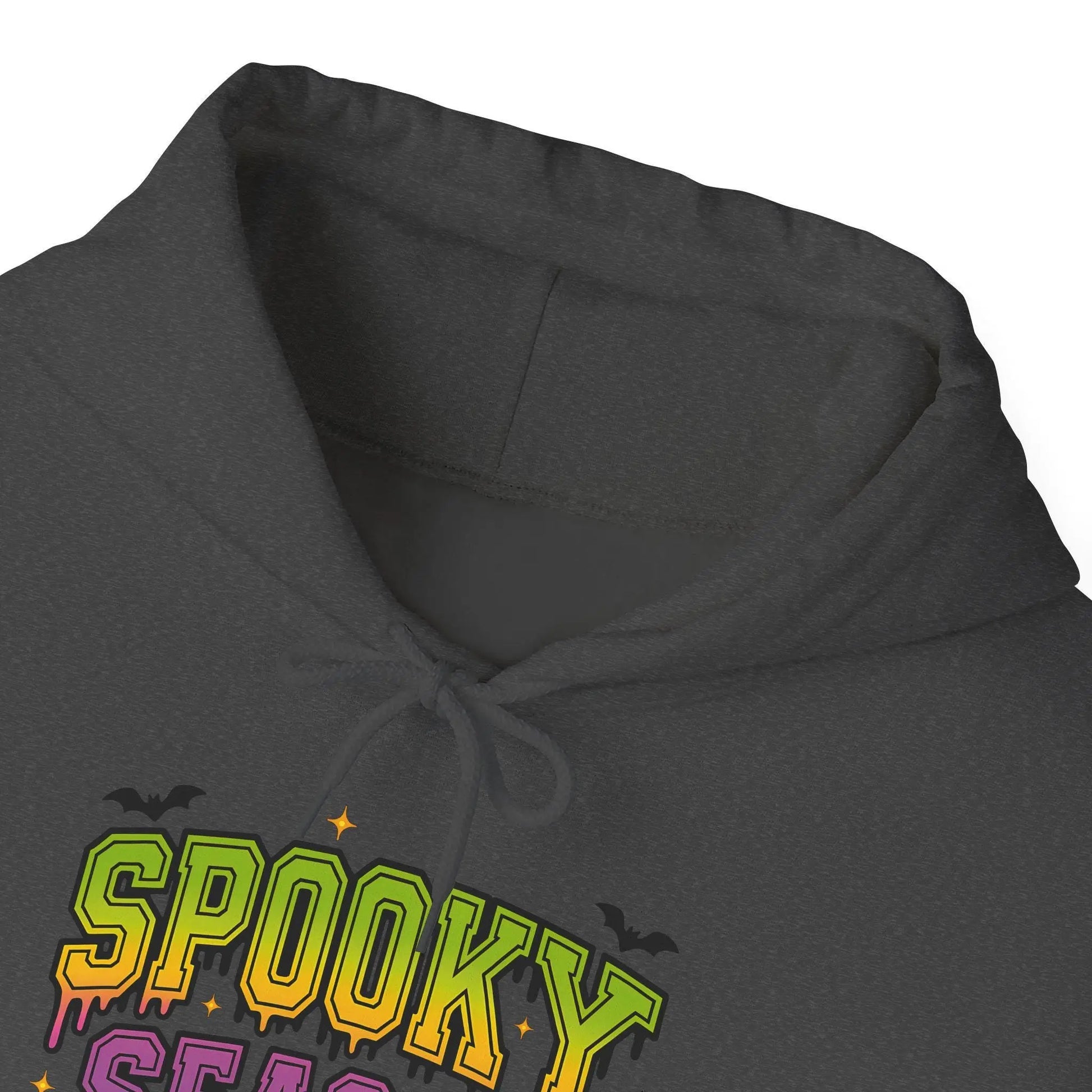 Cozy Spooky Season Hoodie: Unisex Halloween Sweatshirt Rainbow Chaos Art Studio