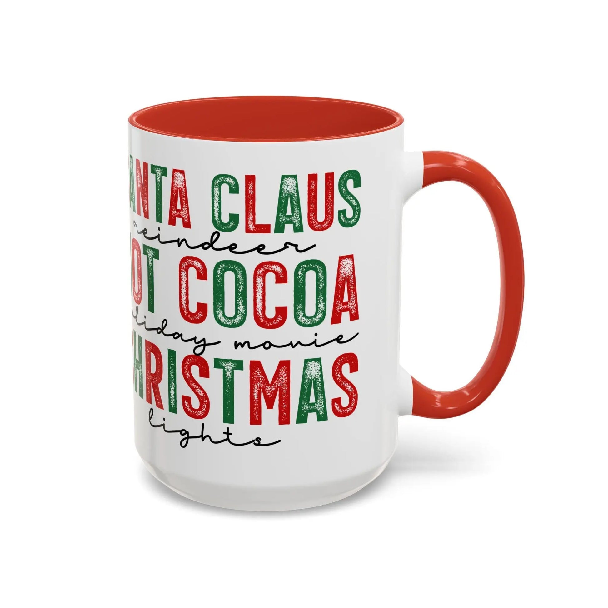 Santa Christmas Coffee Mug: Holiday Decor, Gift for Coffee Lovers Rainbow Chaos Art Studio