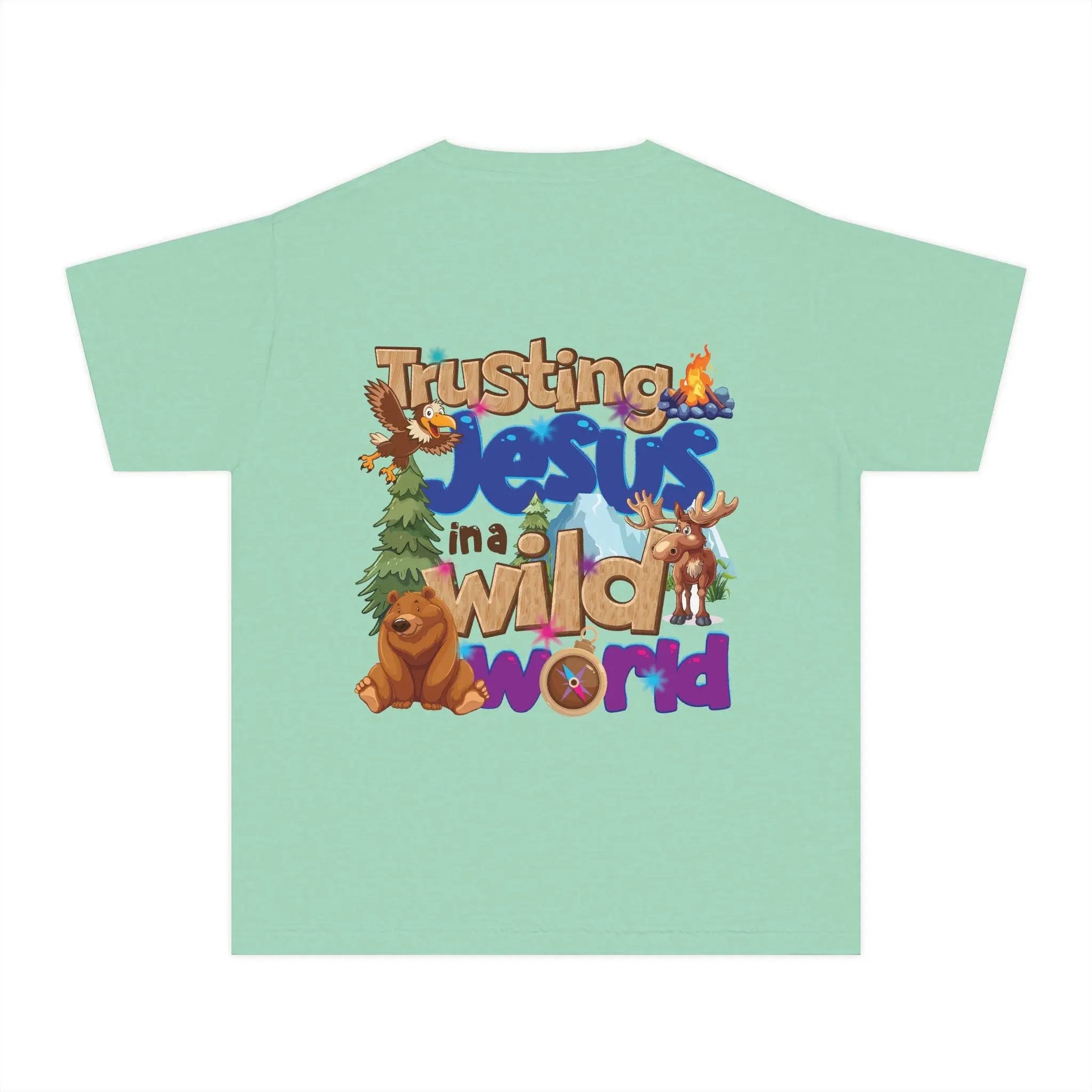 Youth Midweight Tee Rainbow Chaos Art Studio