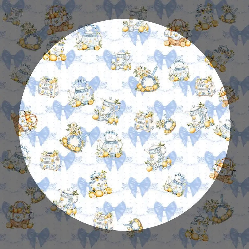 Coquette Sunny Kitchen Pattern | INSTANT DOWNLOAD | Digital Download | Craft Paper | Printable Rainbow Chaos Art Studio