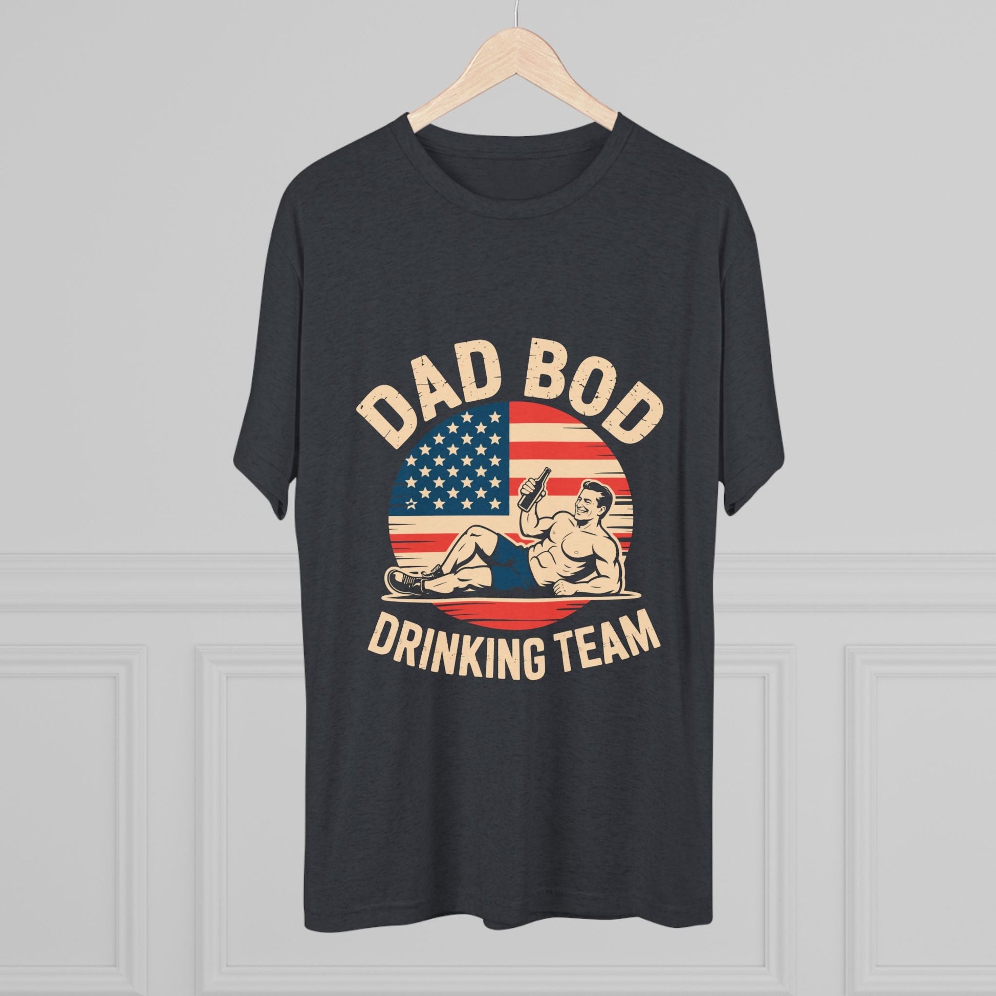 Dad Bod Drinking Team Tee, Funny Graphic T-Shirt for Dads, Gift for Dads, Father's Day, Casual Wear, Gifts for Him Printify