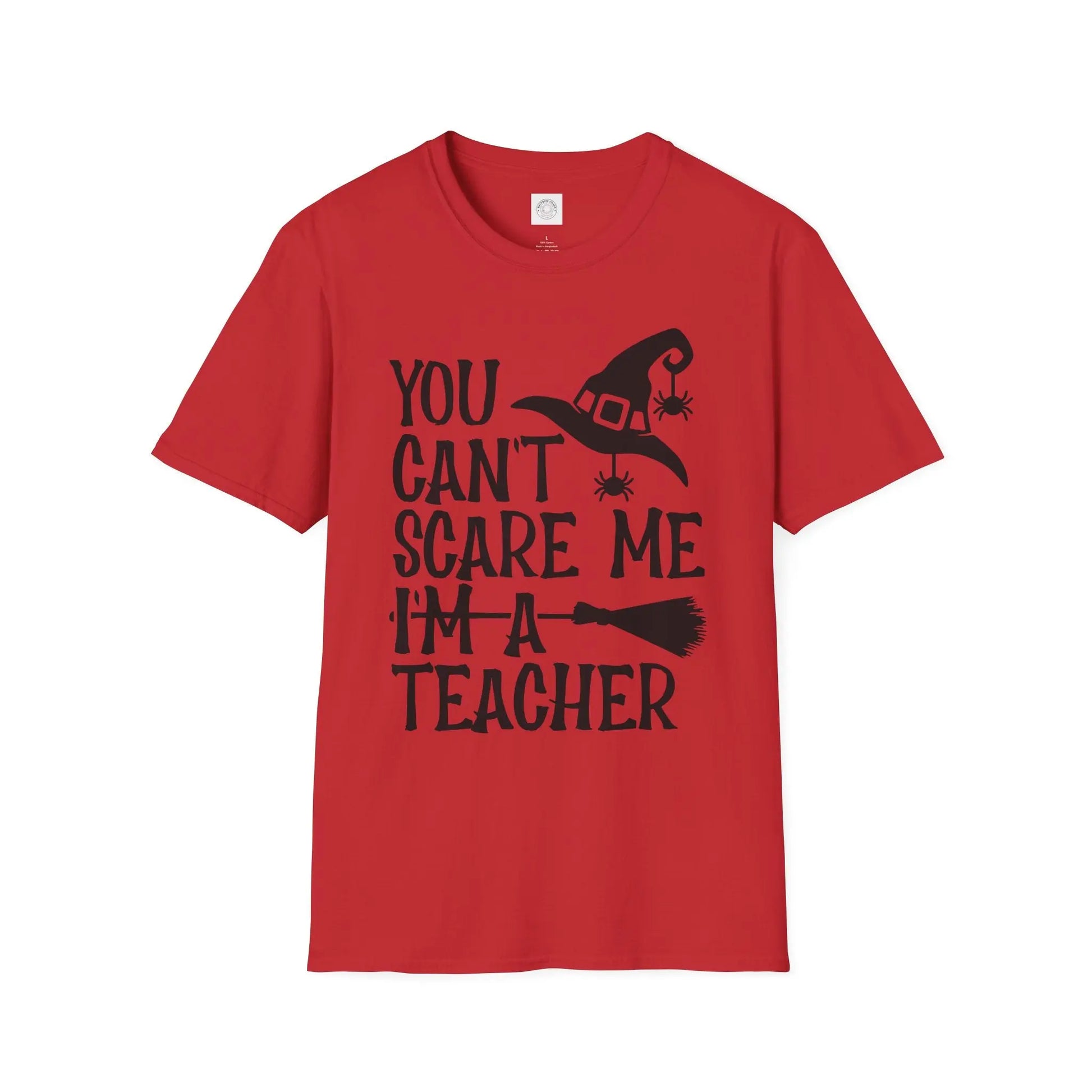 Halloween Teacher T-Shirt, Funny Teacher Shirt, Gift for Educators, Unisex Softstyle Tee, Halloween Costume, Teacher Appreciation Printify