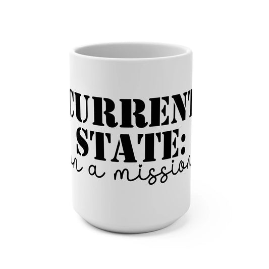 Inspirational Coffee Mug: Mission-Driven Ceramic Drinkware Rainbow Chaos Art Studio