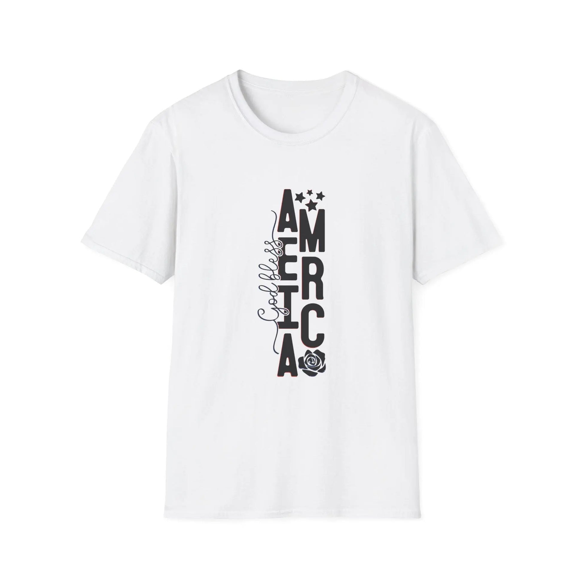 God Bless America T-Shirt: Patriotic American Pride Tee Rainbow Chaos Art Studio