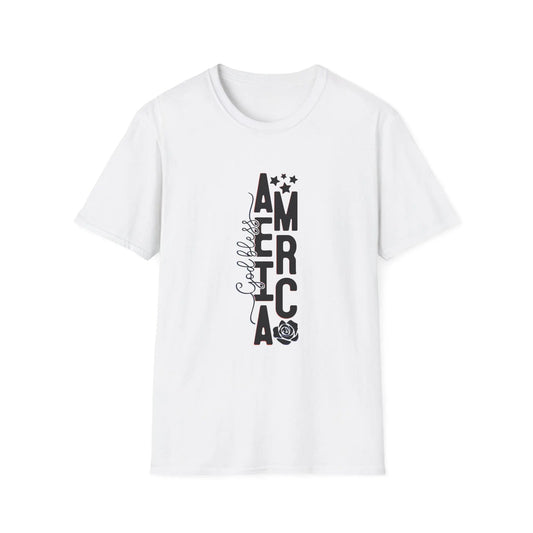 God Bless America T-Shirt: Patriotic American Pride Tee Rainbow Chaos Art Studio