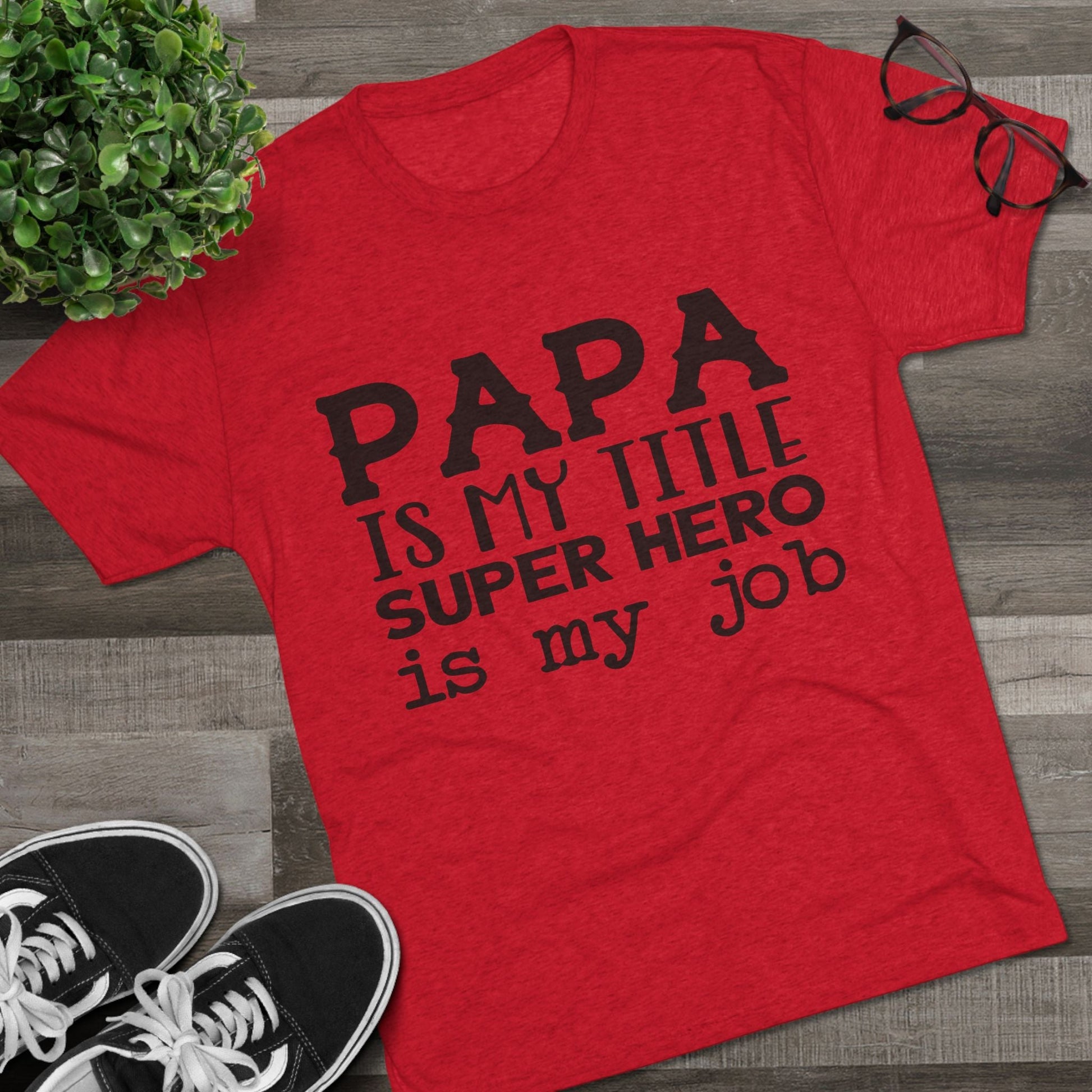 Superhero Dad Crew Tee | Gift for Father’s Day, Birthday, Dad's Night Out, Unisex Graphic Shirt, Casual Wear, Parenting Humor Printify