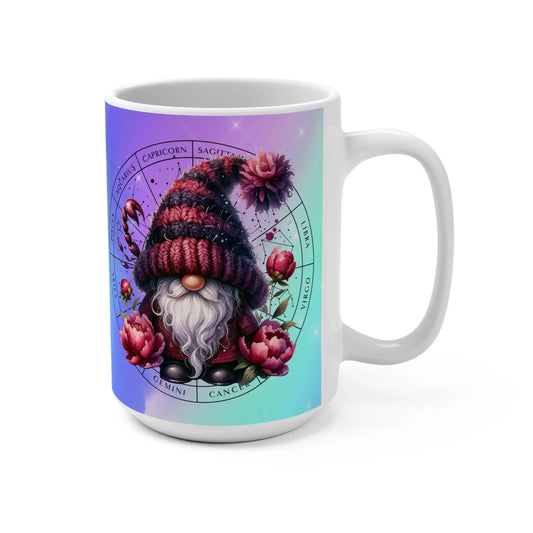 SCORPIO - Zodiac Gnome Mug, Scorpio Coffee Cup, Birthday Gift, Cute Ceramic Drinkware, Unique Tea Mugs, Horoscope Lover Kitchen Decor Rainbow Chaos Art Studio