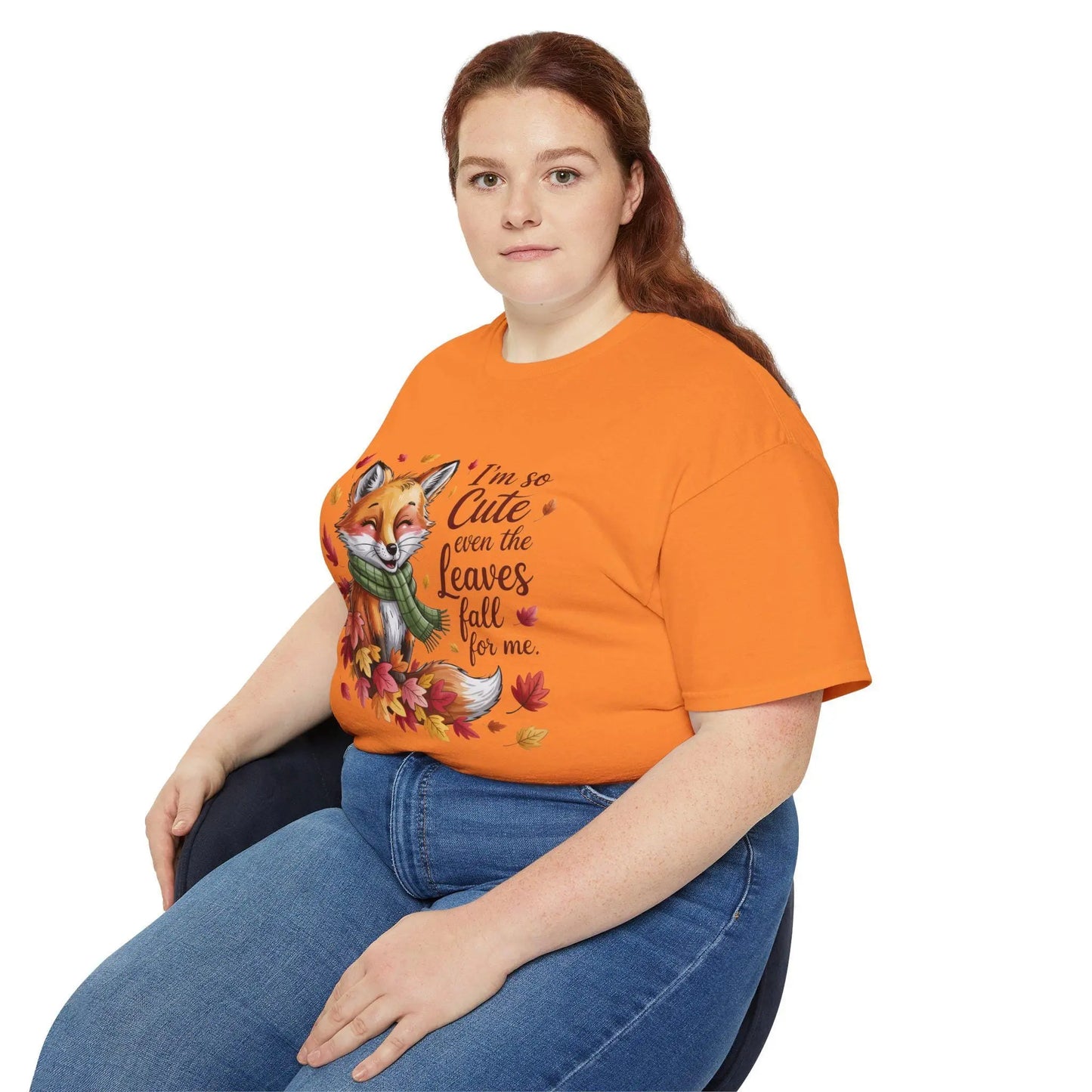 Cute Fox Fall Unisex Tee, Adorable Autumn T-Shirt for Kids and Adults, Perfect Gift for Birthdays, Halloween, Thanksgiving Rainbow Chaos Art Studio