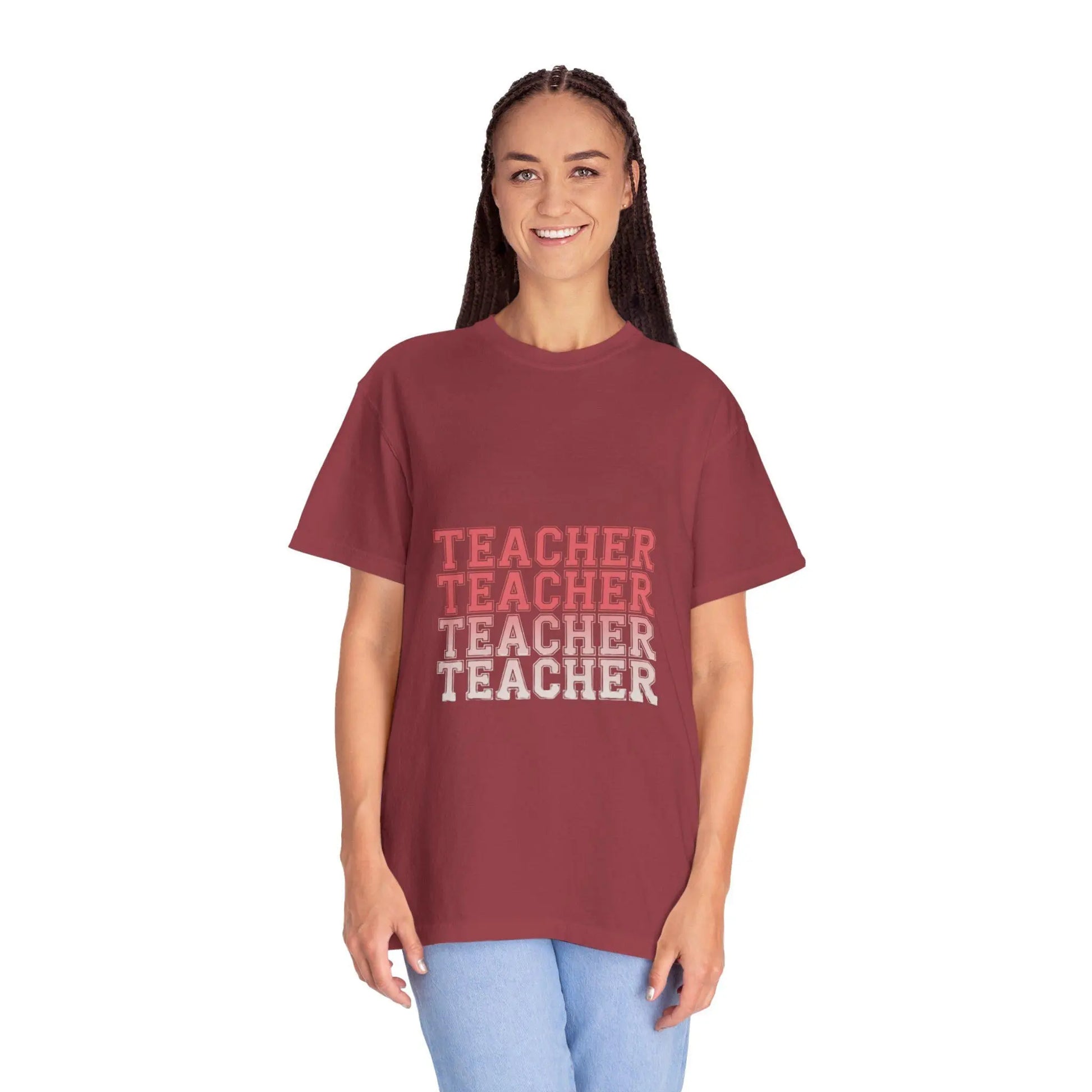 Comfort Colors Teacher T-Shirt: Soft US Cotton Back-to-School Tee Rainbow Chaos Art Studio