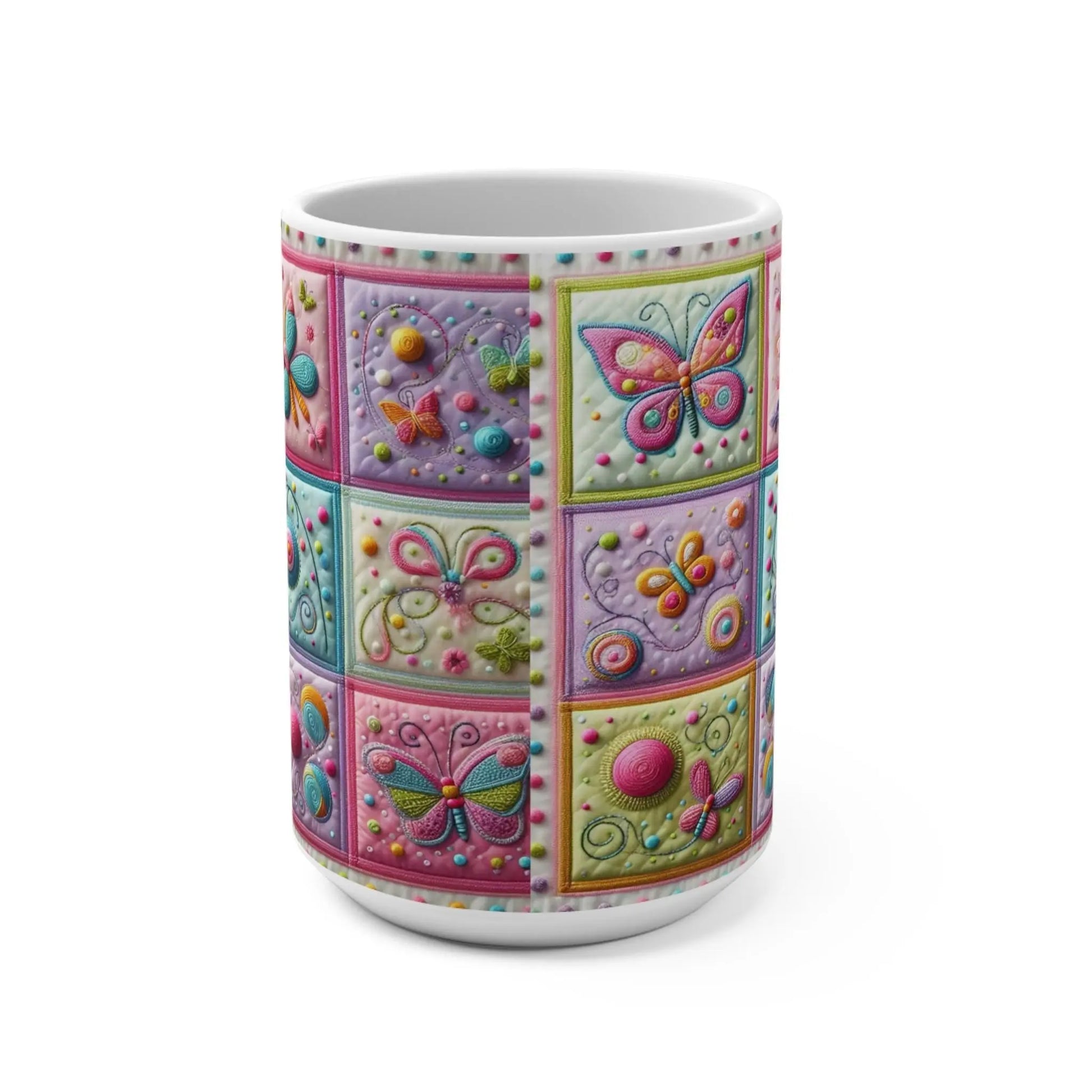 Butterfly Mug: Whimsical Ceramic Coffee Cup - Nature Lover Gift Rainbow Chaos Art Studio