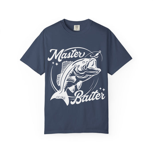 Master Baiter Unisex Garment-Dyed T-shirt, Fishing Shirt, Humor Tee, Casual Wear, Gift for Anglers, Outdoor Enthusiast Apparel Printify