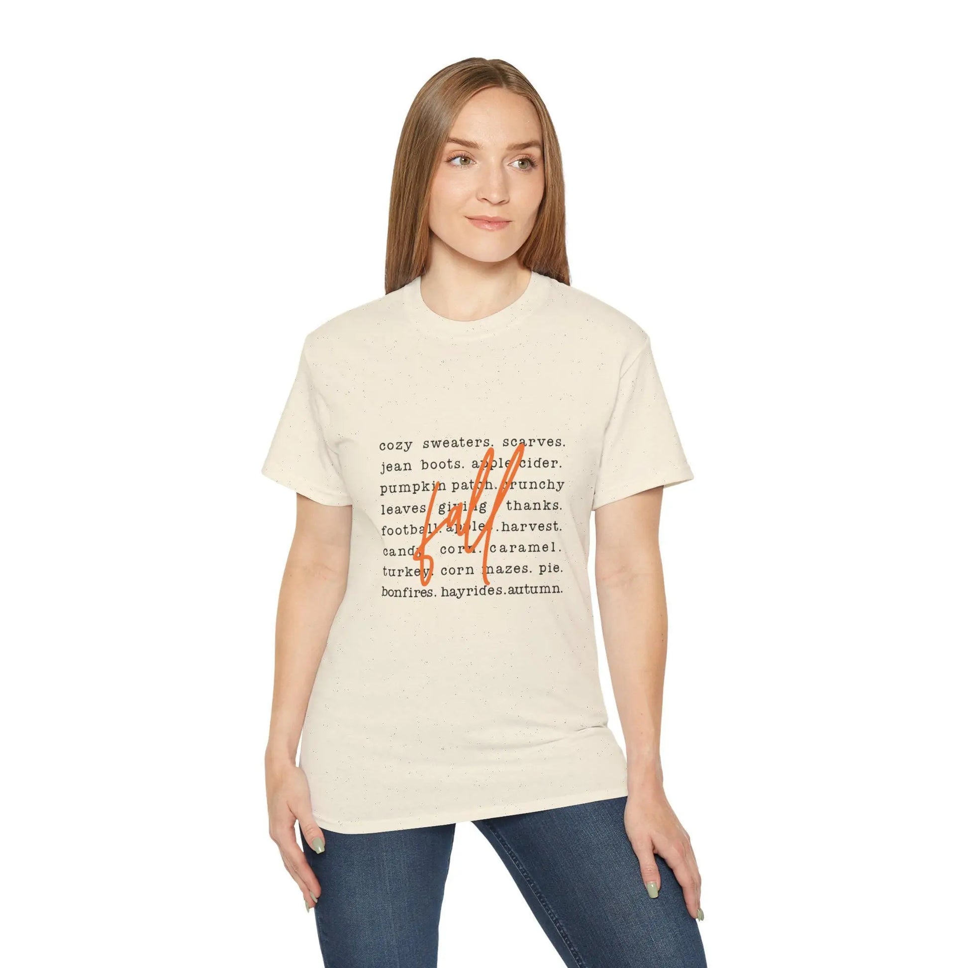Cozy Fall Unisex Tee: Pumpkin Pie & Autumn Vibes Rainbow Chaos Art Studio