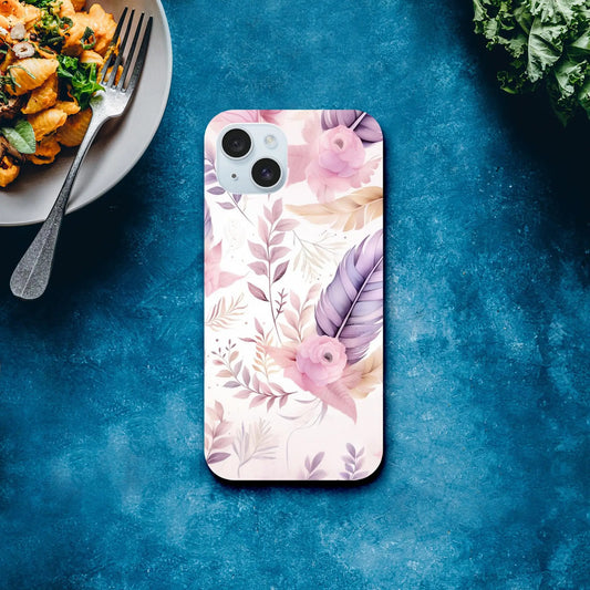 Lilac Floral Phone Case Rainbow Chaos Art Studio