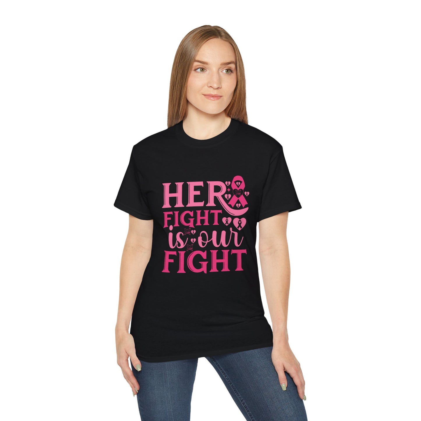Empowering Fight Against Breast Cancer Tee, Awareness Shirt, Gift for Survivors, Motivational Top, Breast Cancer Support Apparel