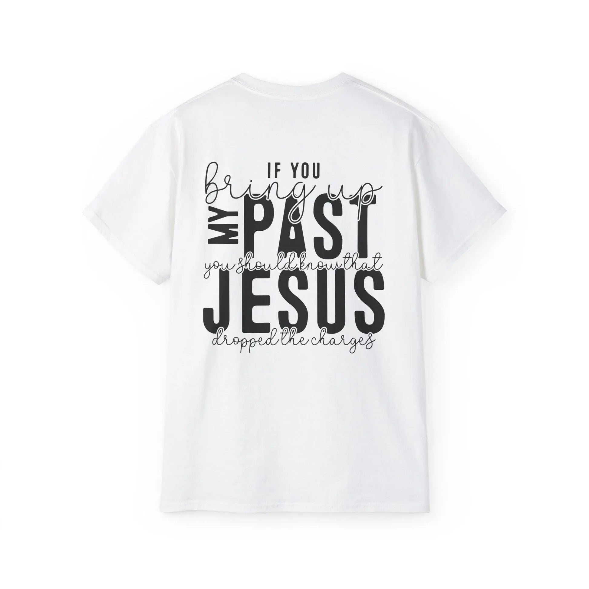 Forgiven Graphic Tee: Faith-Inspired Christian T-Shirt Rainbow Chaos Art Studio