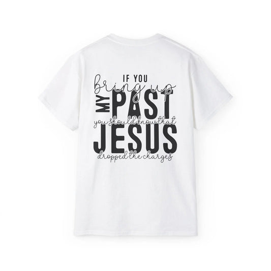 Forgiven Graphic Tee: Faith-Inspired Christian T-Shirt Rainbow Chaos Art Studio