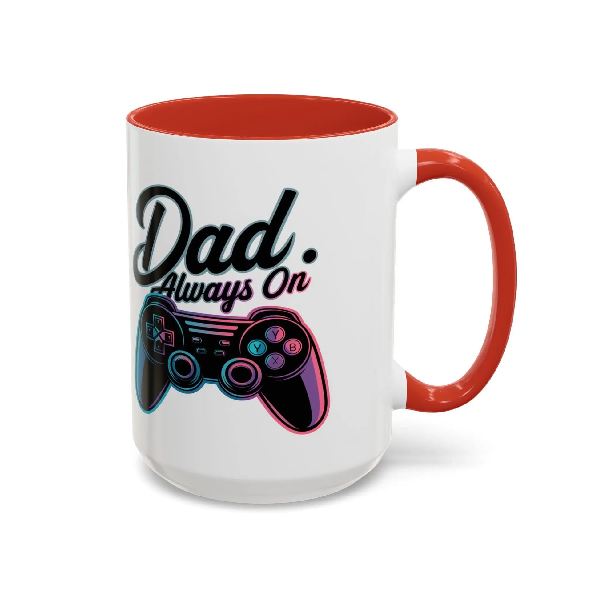 Gaming Dad Coffee Mug: Gamer Gift for Father's Day Rainbow Chaos Art Studio