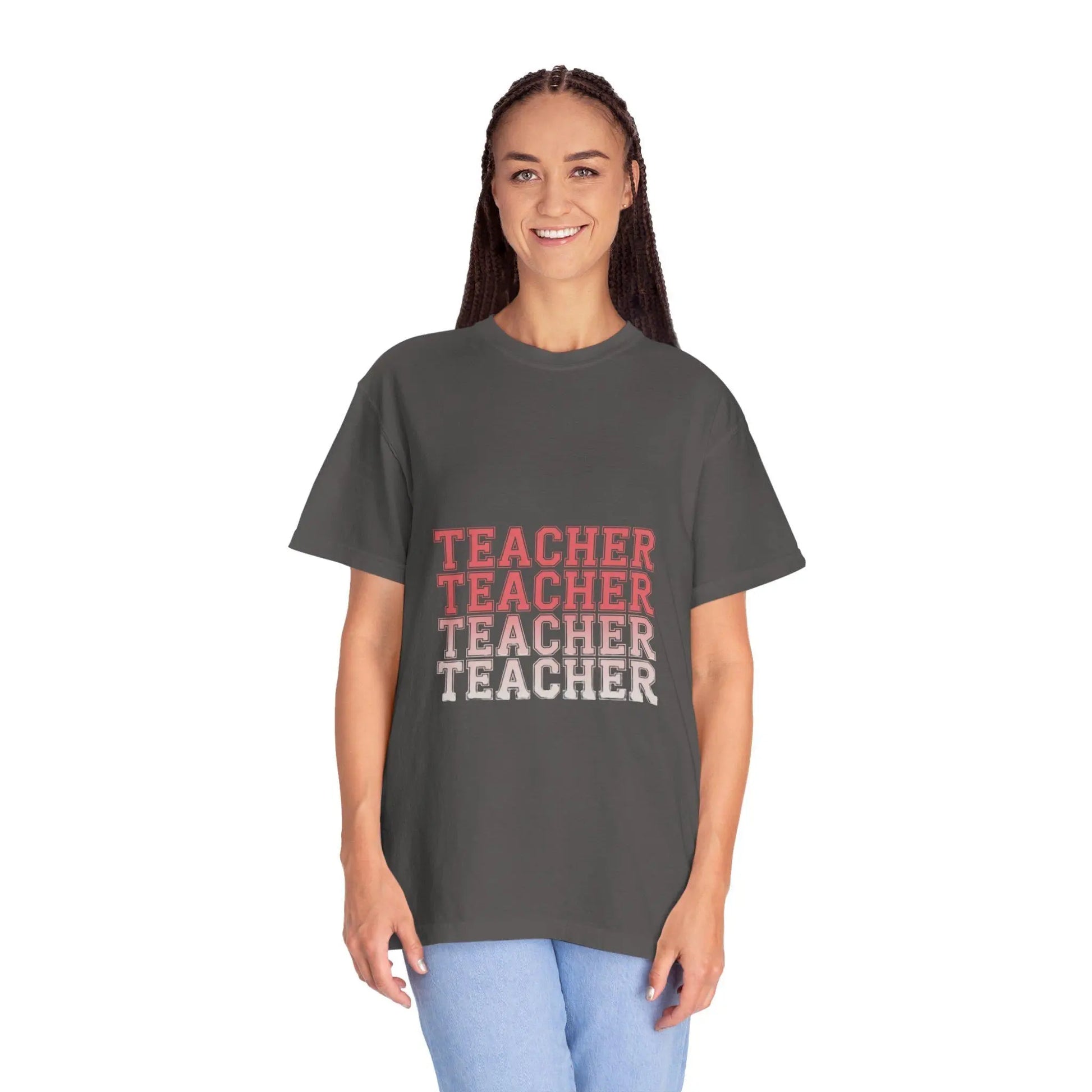 Comfort Colors Teacher T-Shirt: Soft US Cotton Back-to-School Tee Rainbow Chaos Art Studio