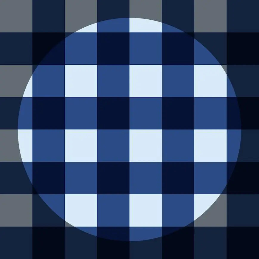 Stormy Blue Plaid Seamless Pattern: Autumn Vibes (PNG Digital Download 12x12 Rainbow Chaos Art Studio