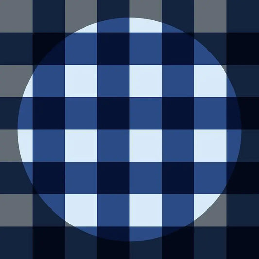 Stormy Blue Plaid Seamless Pattern: Autumn Vibes (PNG Digital Download 12x12 Rainbow Chaos Art Studio