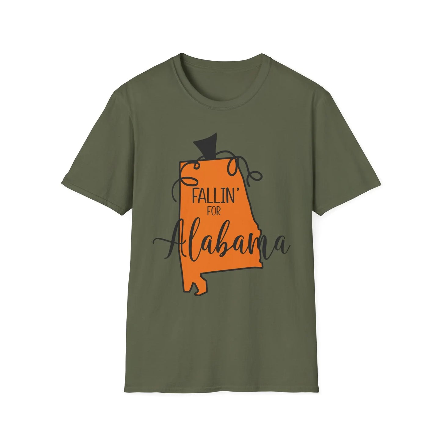 Fallin' for Alabama Unisex T-Shirt - Cozy Southern Vibe, Perfect for Autumn, Alabama Pride, Casual Wear, Gift Idea Printify