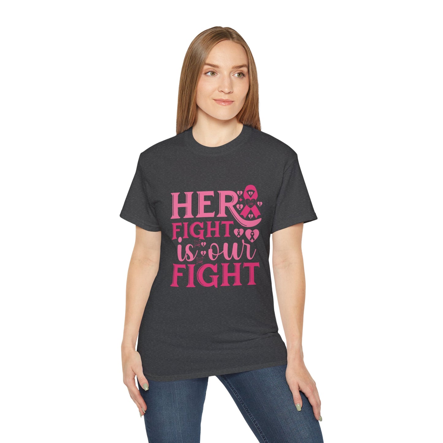 Empowering Fight Against Breast Cancer Tee, Awareness Shirt, Gift for Survivors, Motivational Top, Breast Cancer Support Apparel
