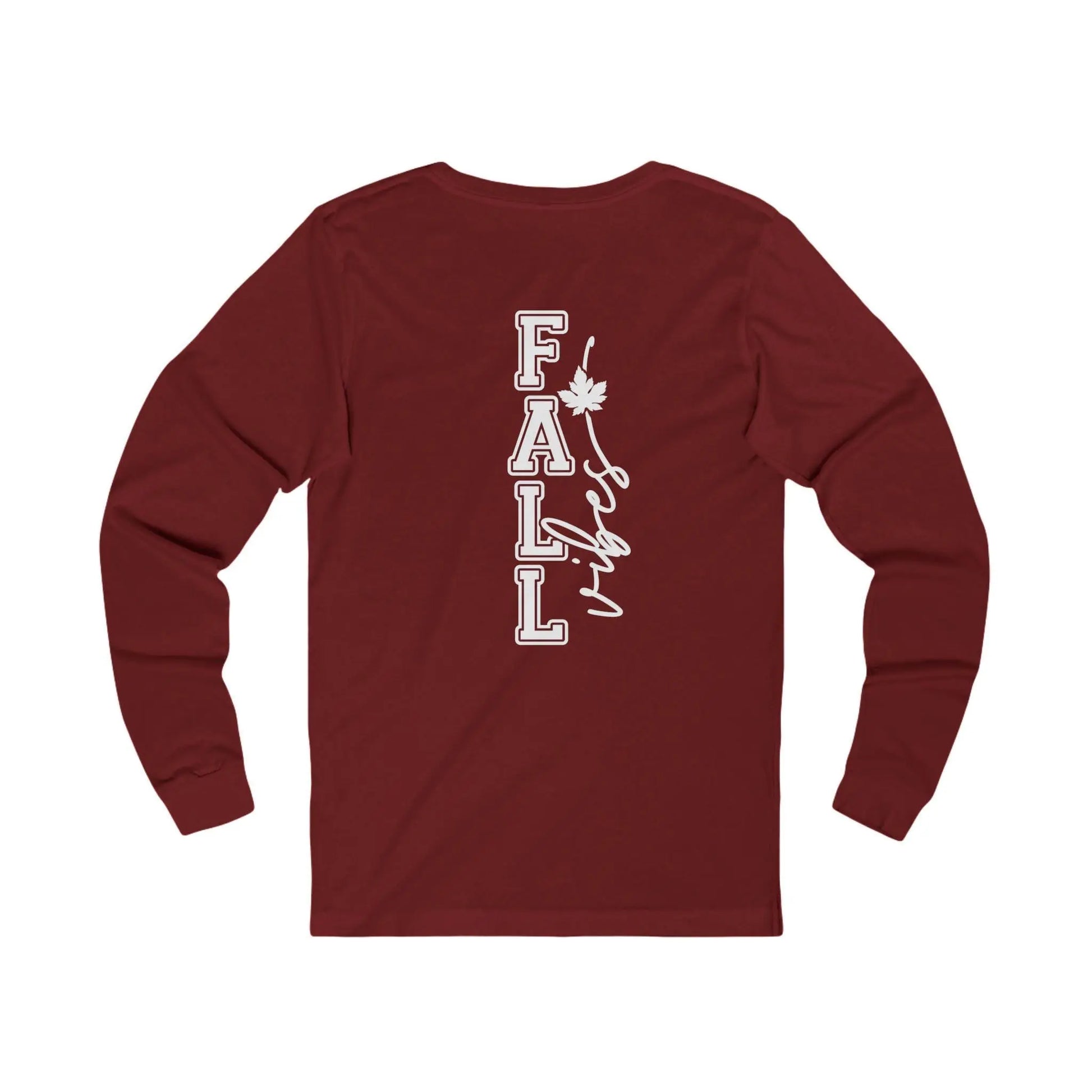 Unisex Fall Vibes Long Sleeve Tee - Cozy Autumn Shirt Rainbow Chaos Art Studio