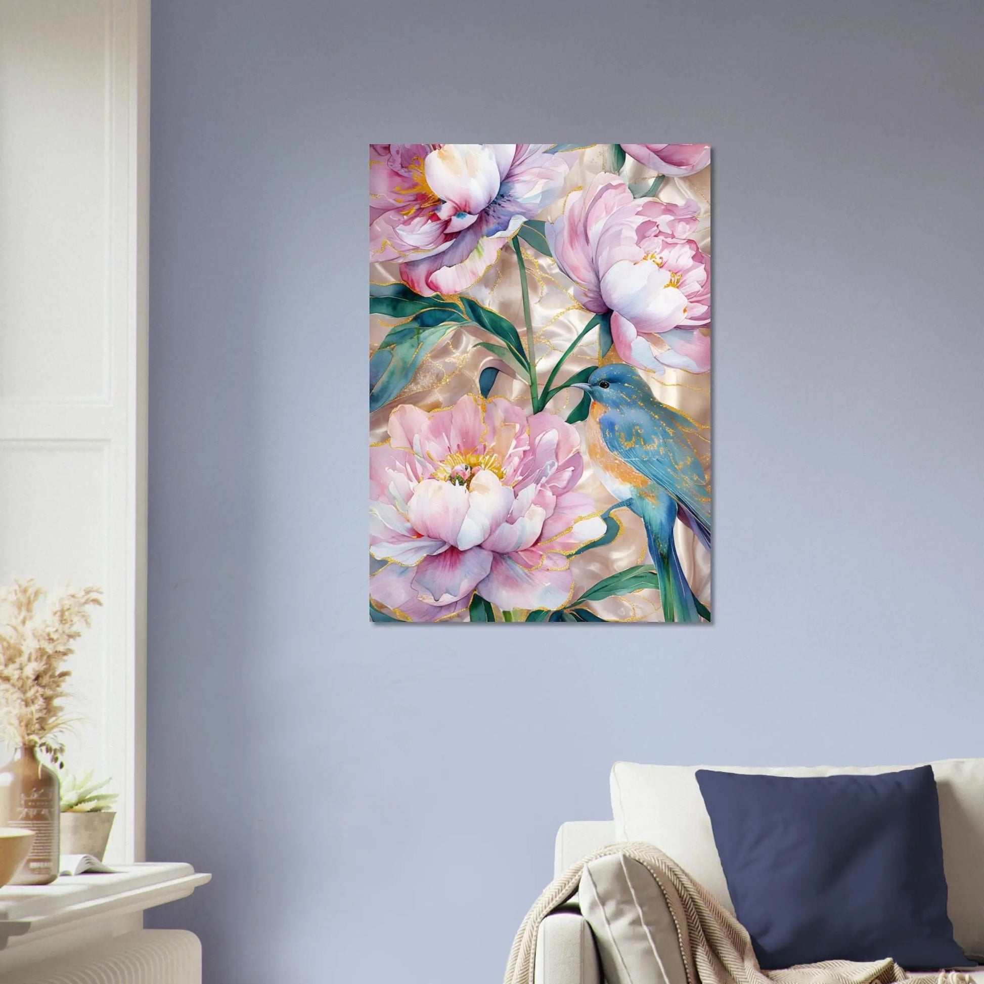 Watercolor Peony Art Print Rainbow Chaos Art Studio