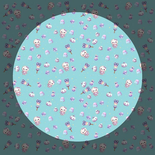 Halloween Seamless Pattern: Spooky Sweets Digital Paper (Instant Download) Rainbow Chaos Art Studio